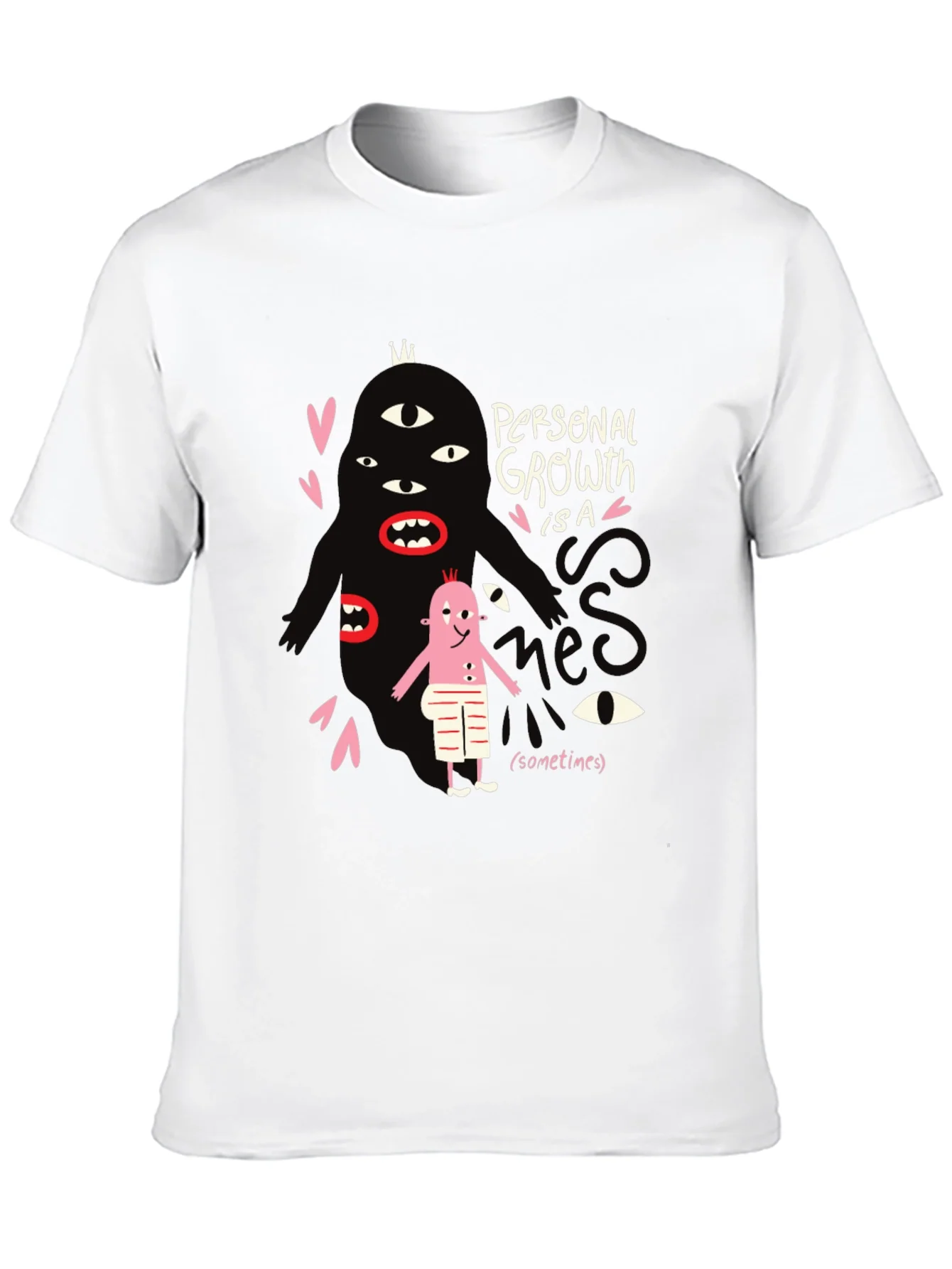 Rebbecca Mens Graphic Tee: Personal Growth Humor