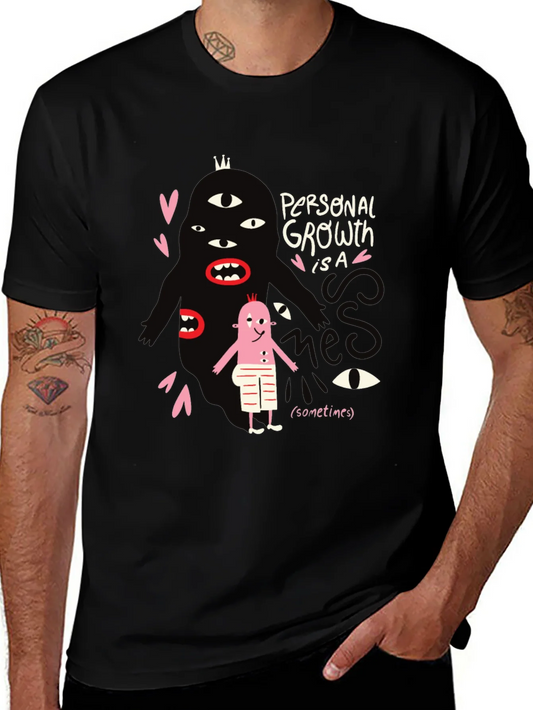 Rebbecca Mens Graphic Tee: Personal Growth Humor