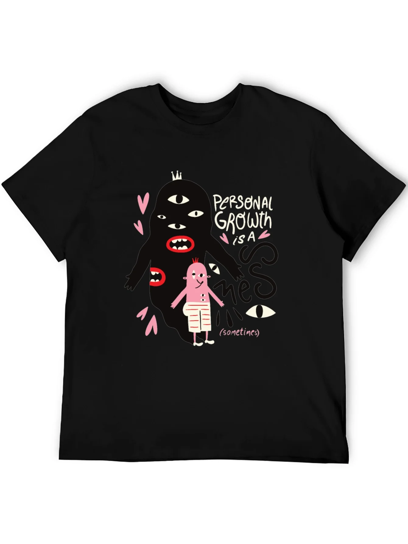 Rebbecca Mens Graphic Tee: Personal Growth Humor