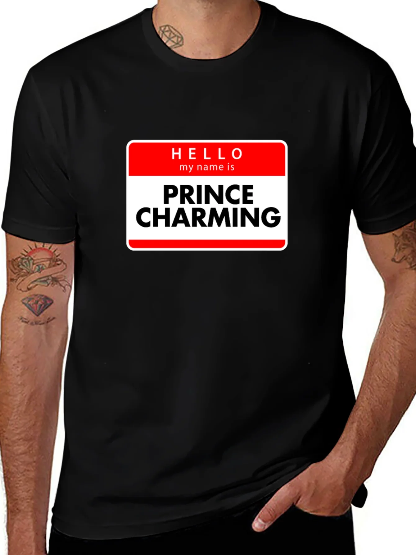 Camiseta Negra Pr¨ªncipe Encantador