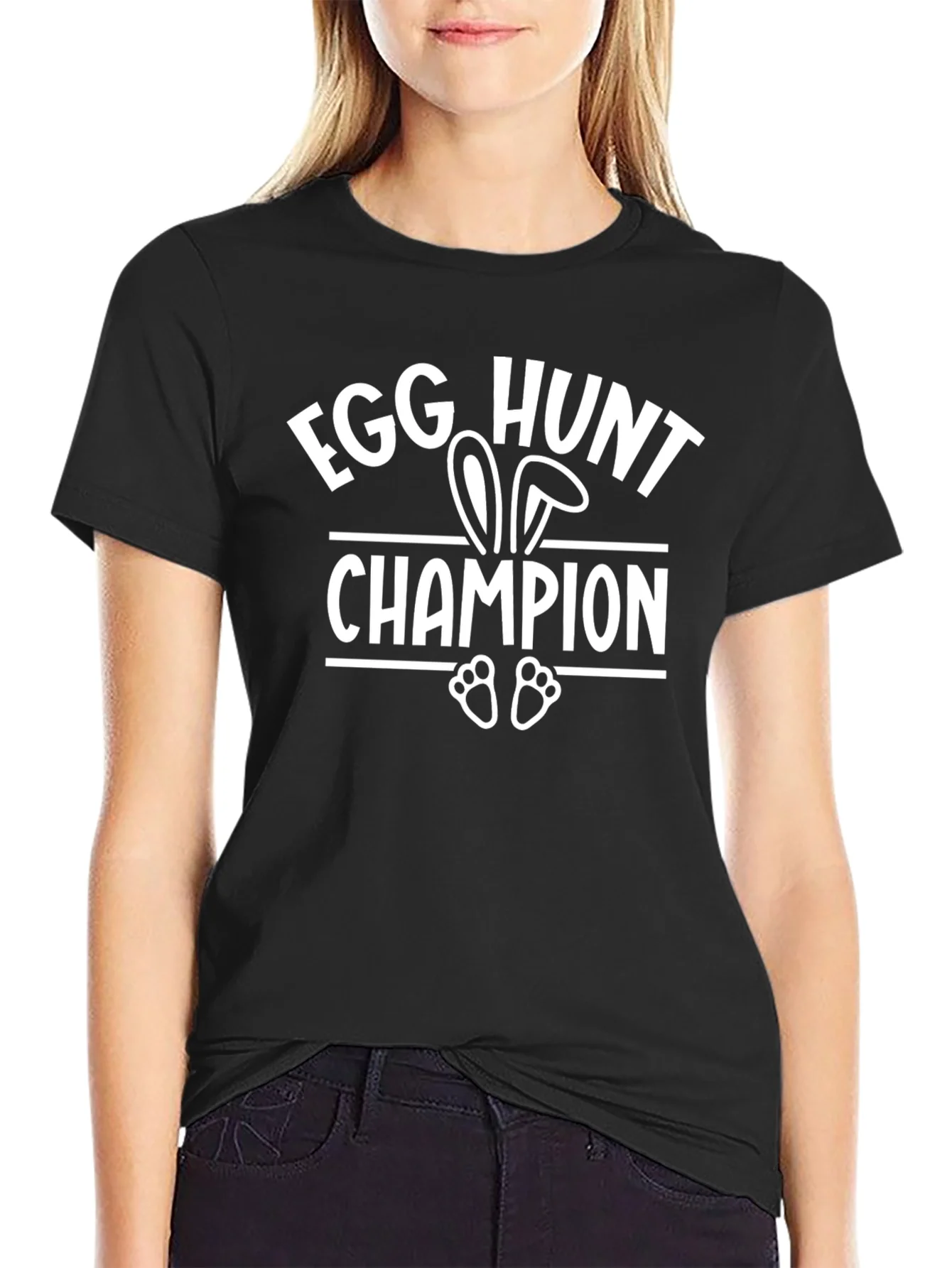 Rebbecca Egg Hunt Champion T-Shirt Easter Holiday