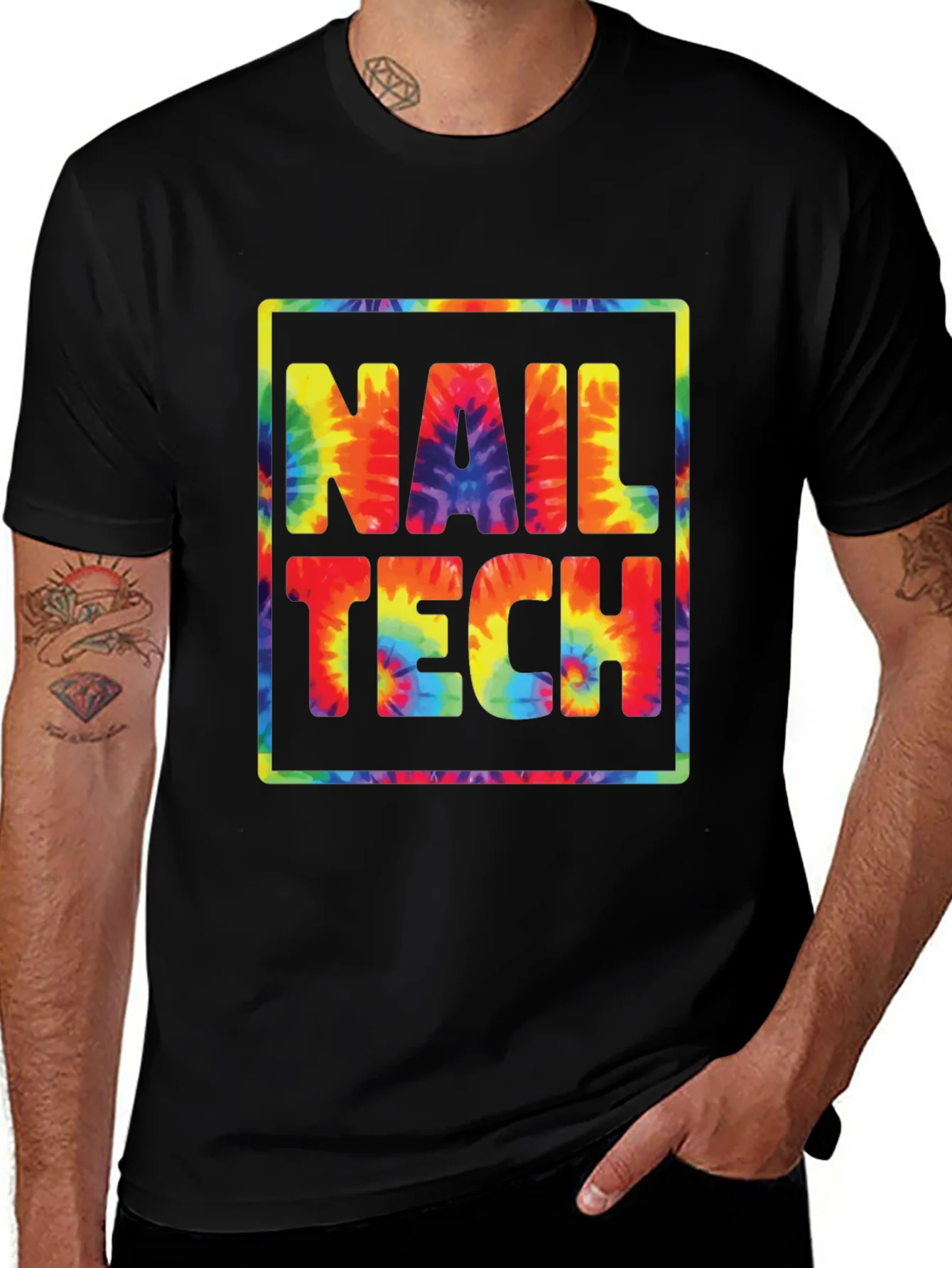 Camiseta Nail Tech Tie Dye