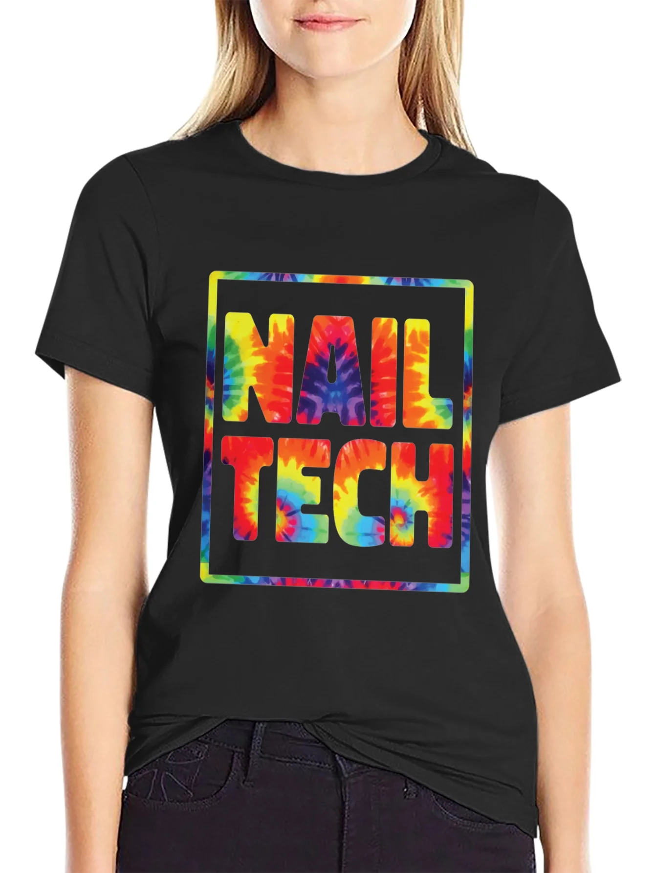Camiseta Nail Tech Tie Dye