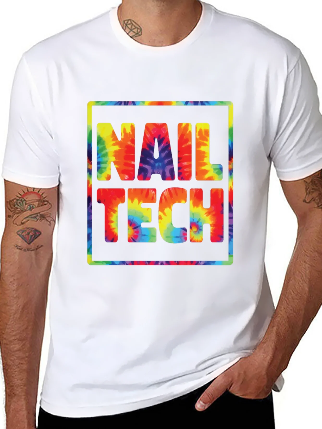 Camiseta Nail Tech Tie Dye