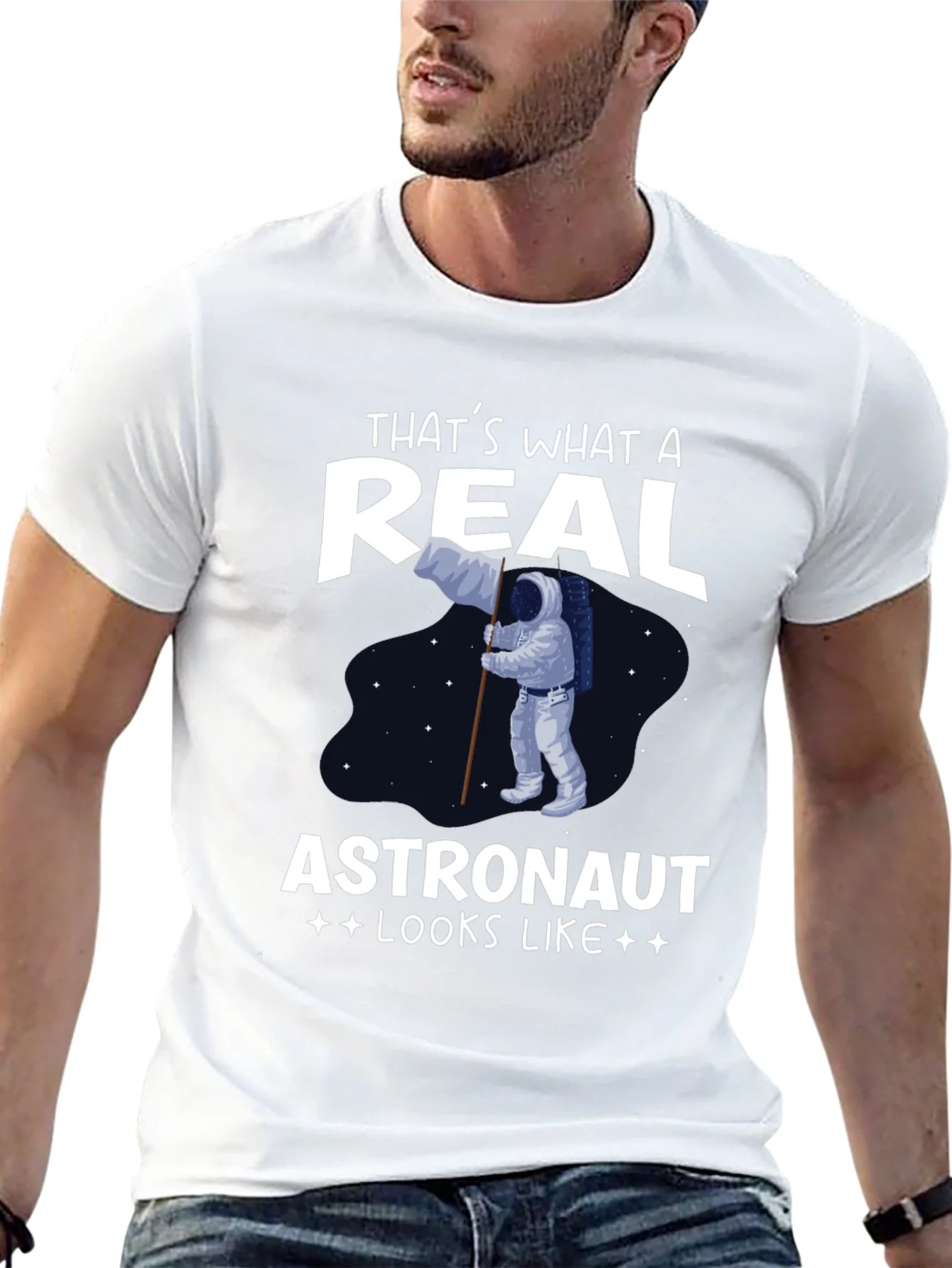 Camiseta Astronauta Real - Dise?o Espacial