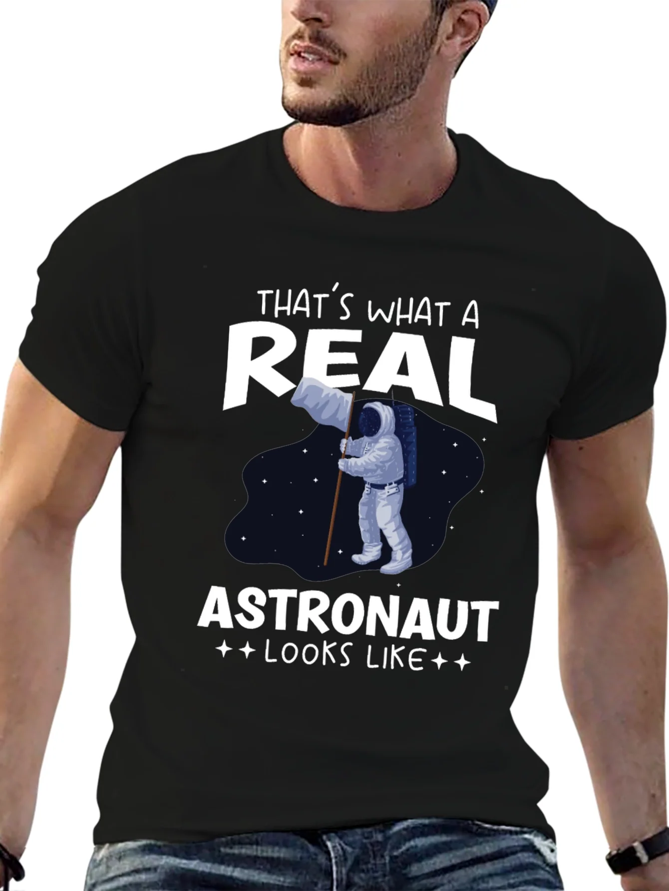 Camiseta Astronauta Real - Dise?o Espacial
