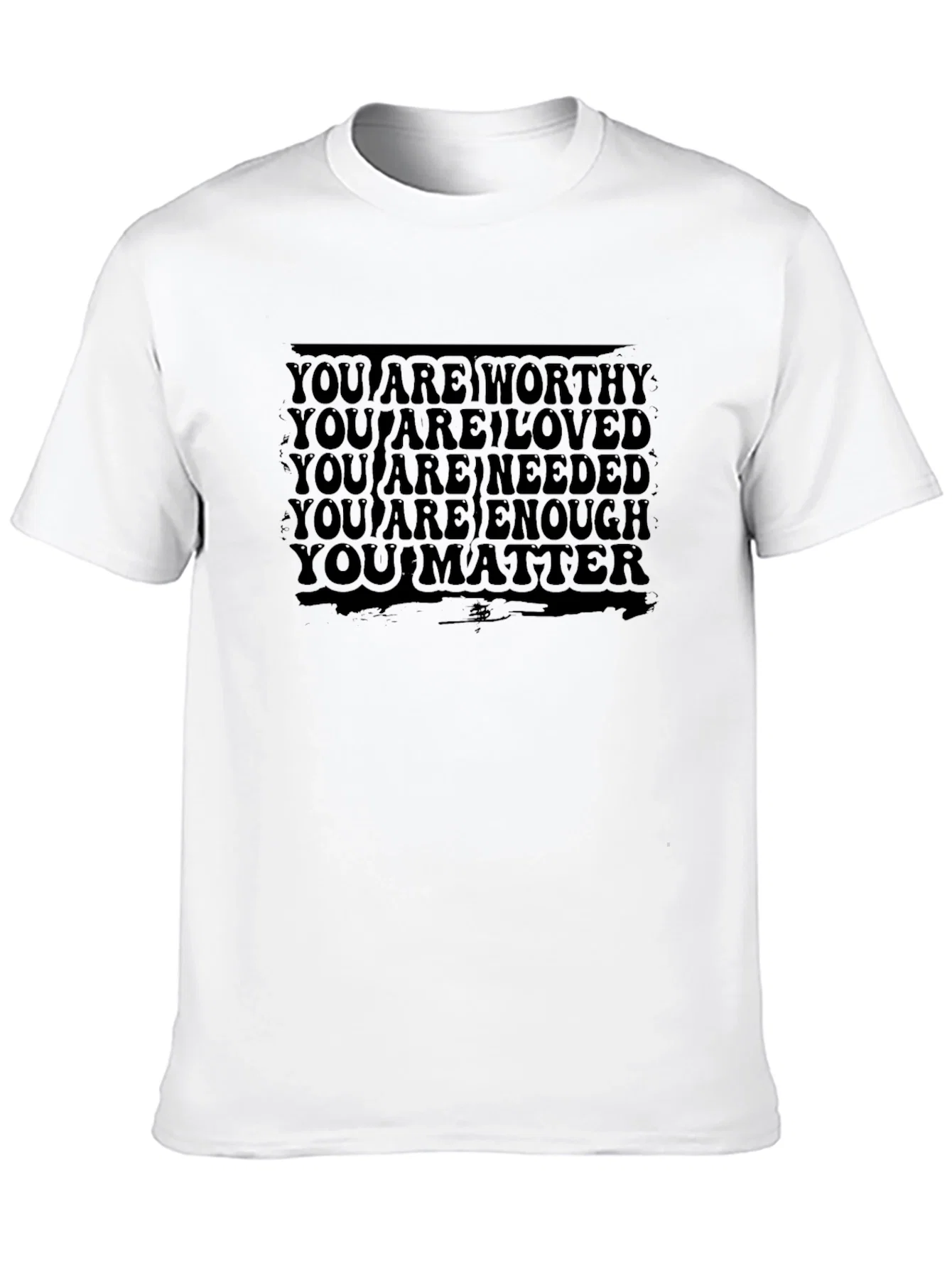 Rebbecca Affirmation T-Shirt: You Are Worthy Loved Enough