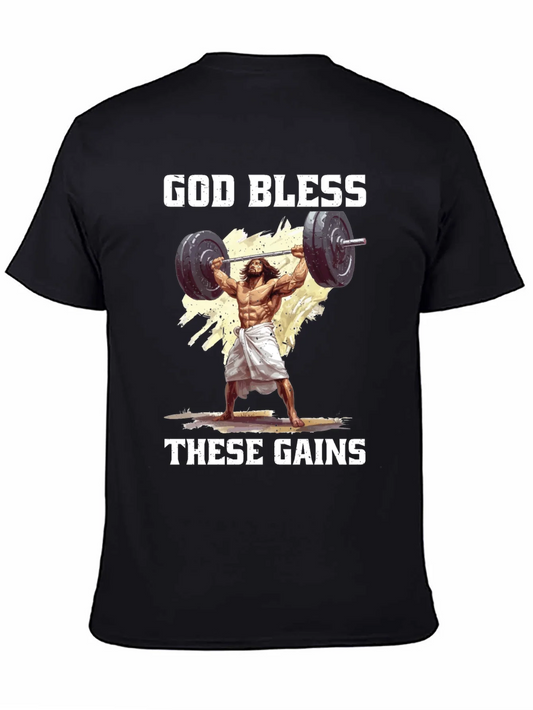 Rebbecca God Bless These Gains Graphic Tee