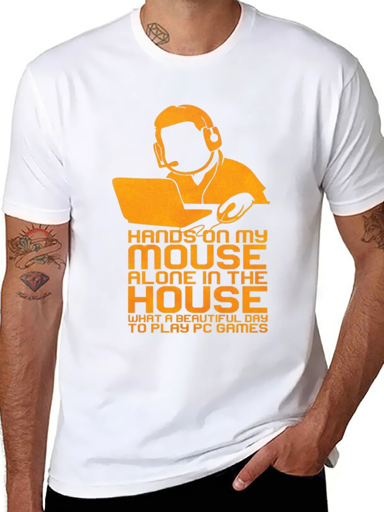 Rebbecca Gamer Graphic Tee - Hands on My Mouse