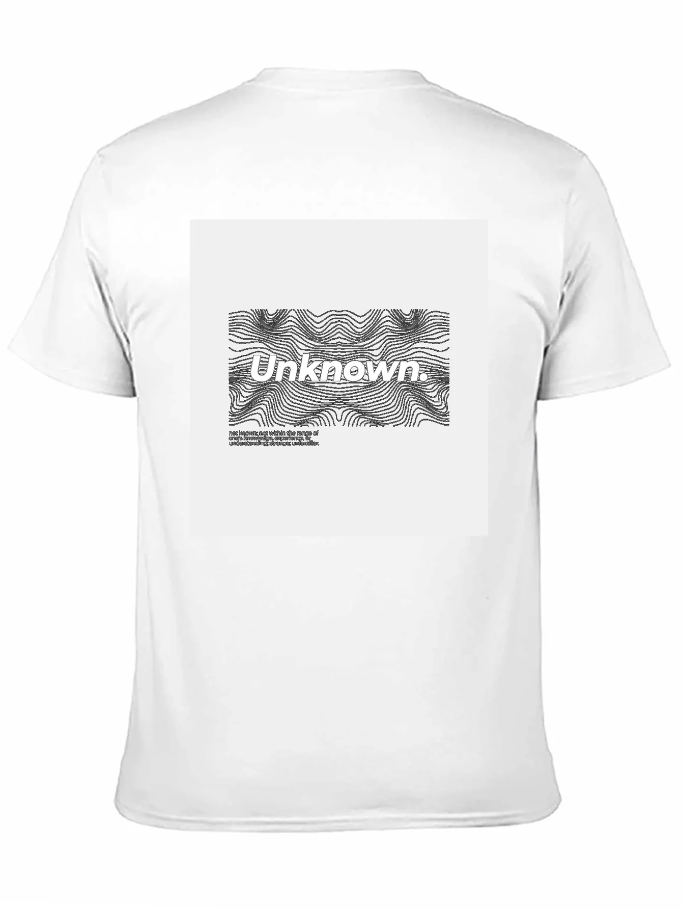 Camiseta Negra Unknown Dise?o Abstracto