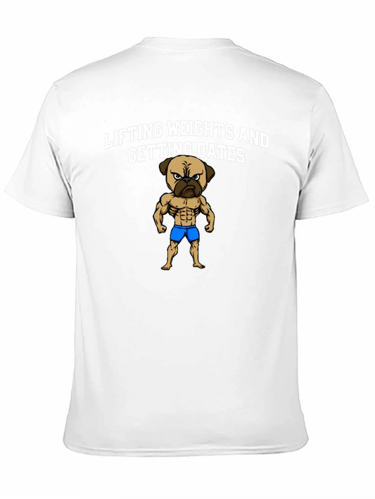 Camiseta Negra: Levanta Pesas y Consigue Citas Perrunas
