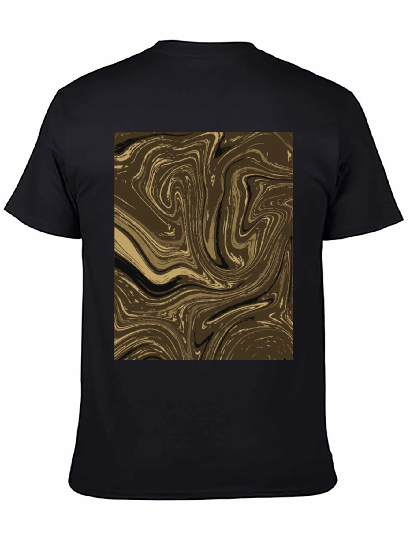 Rebbecca Abstract Swirl Graphic Tee - Brown