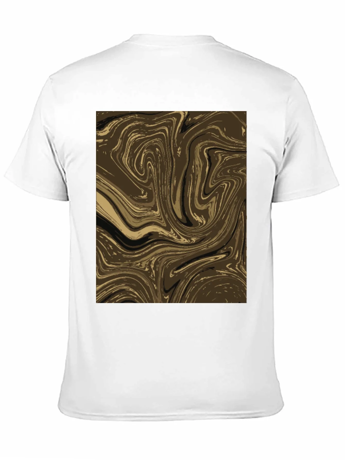 Rebbecca Abstract Swirl Graphic Tee - Brown
