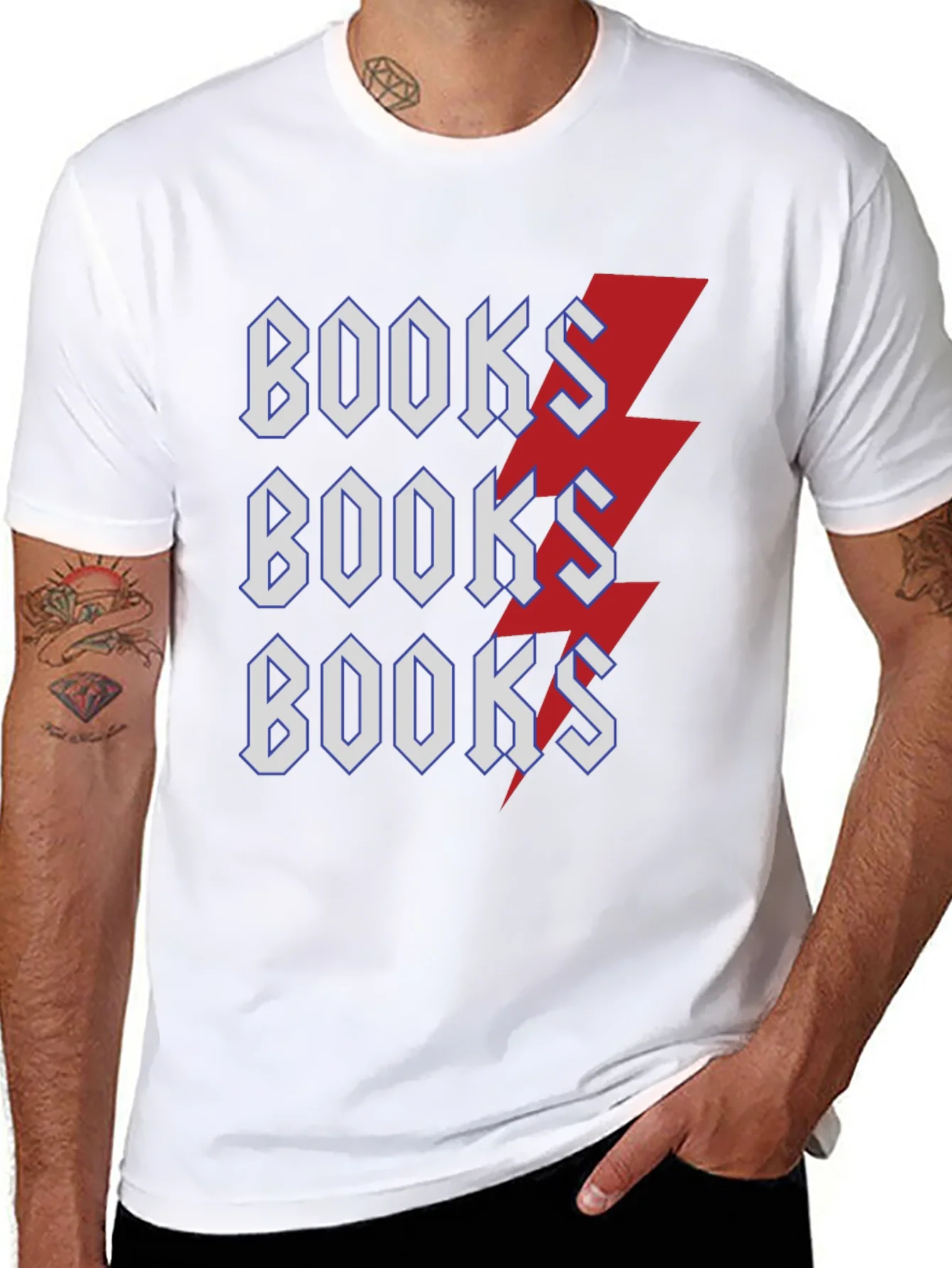 Rebbecca Books Lightning Bolt T-Shirt Black Cotton Tee