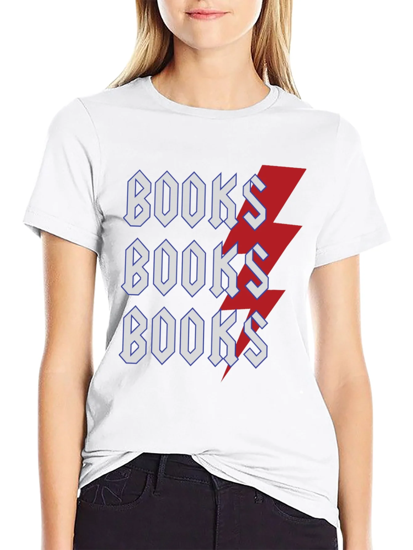 Rebbecca Books Lightning Bolt T-Shirt Black Cotton Tee