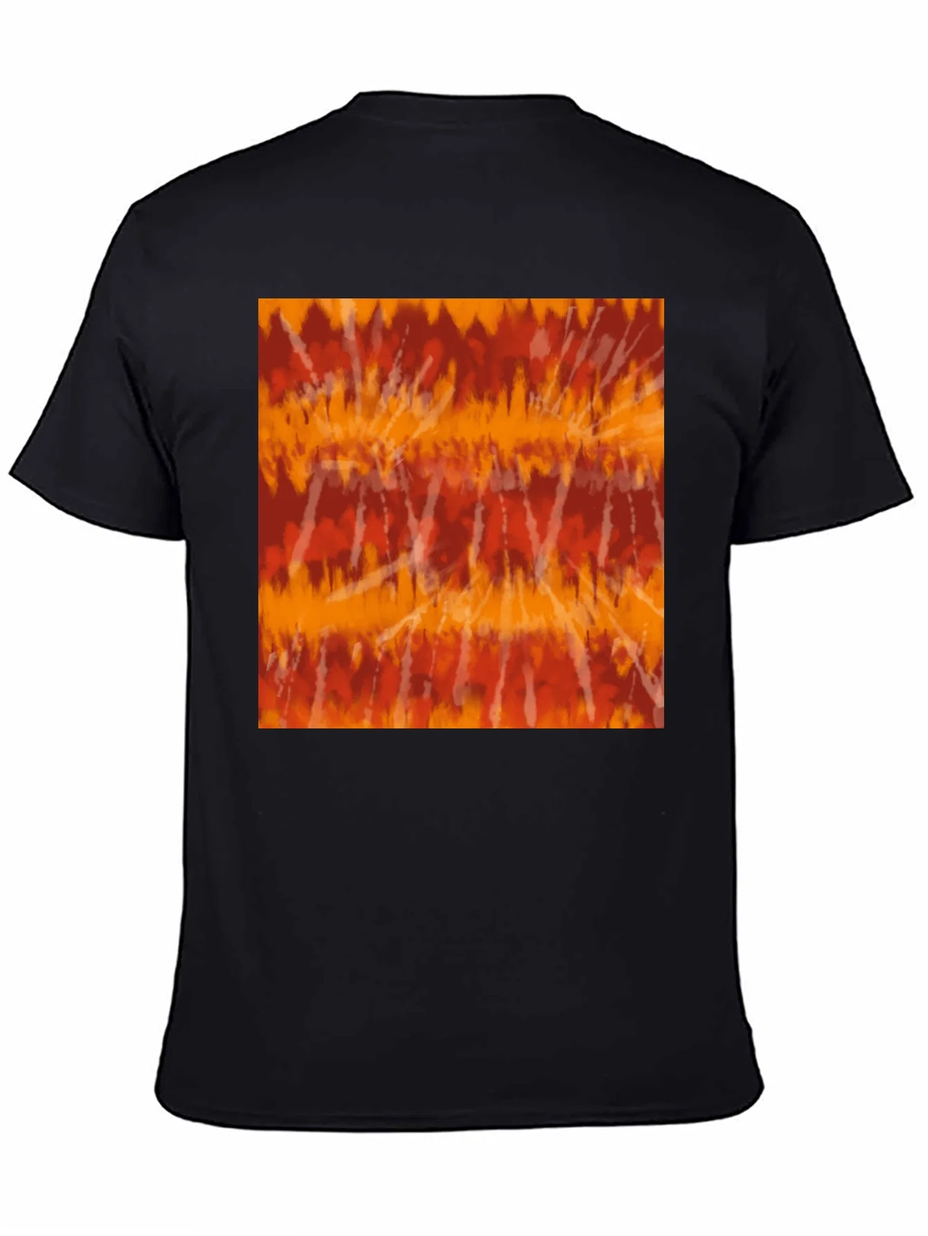 Rebbecca Retro Tie-Dye Graphic Tee - Casual Black T-Shirt