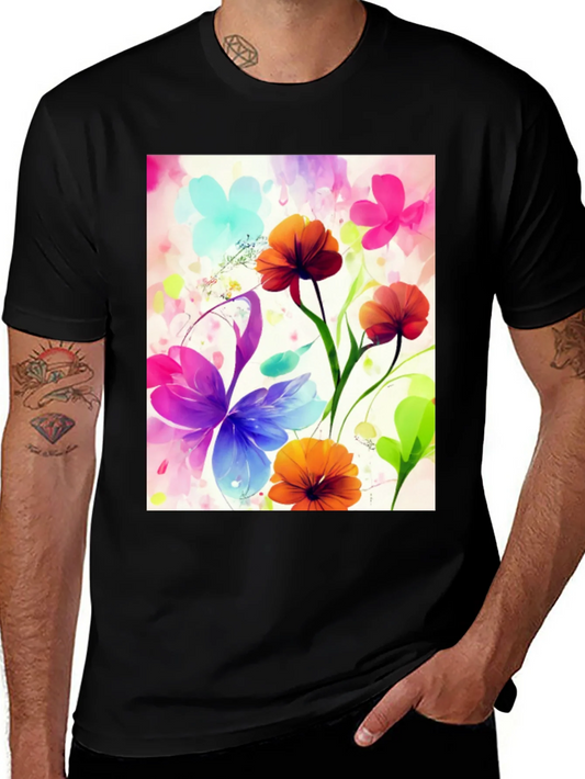 Rebbecca Floral Watercolor Graphic T-Shirt