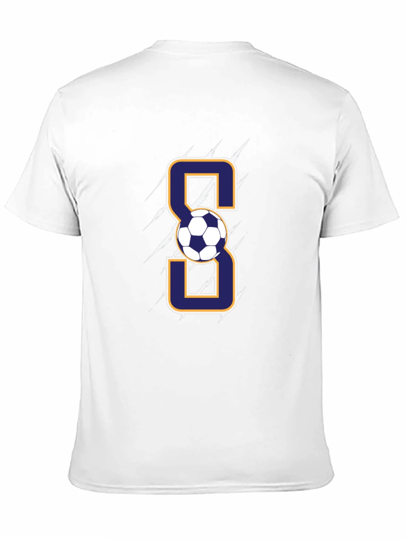 Camiseta Negra F¨²tbol N¨²mero 8