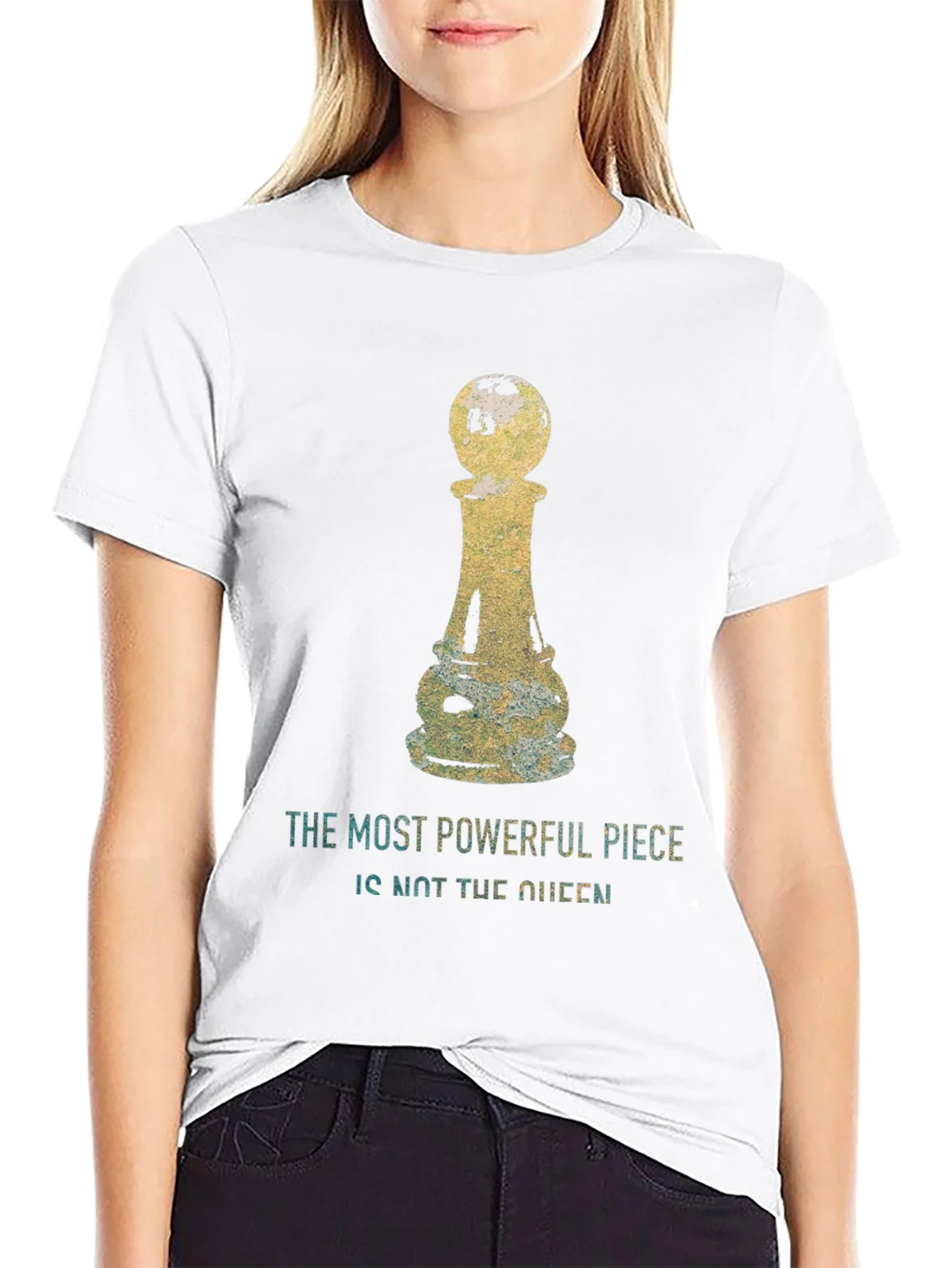 Camiseta ajedrez: El pe¨®n la pieza m¨¢s poderosa