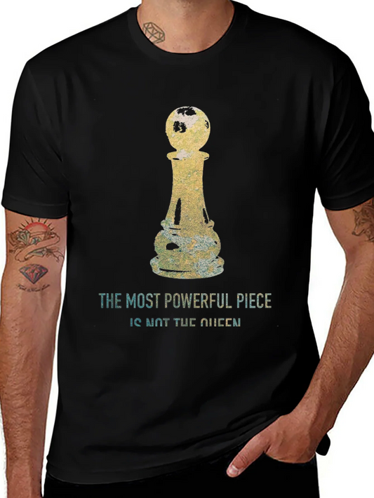 Camiseta ajedrez: El pe¨®n la pieza m¨¢s poderosa