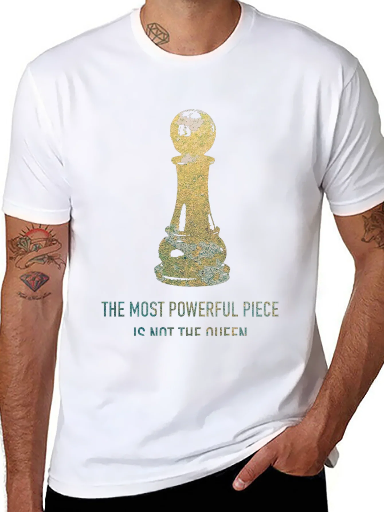 Camiseta ajedrez: El pe¨®n la pieza m¨¢s poderosa