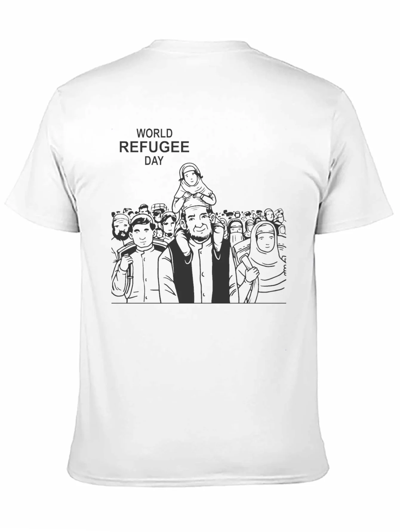Rebbecca World Refugee Day T-Shirt - Black