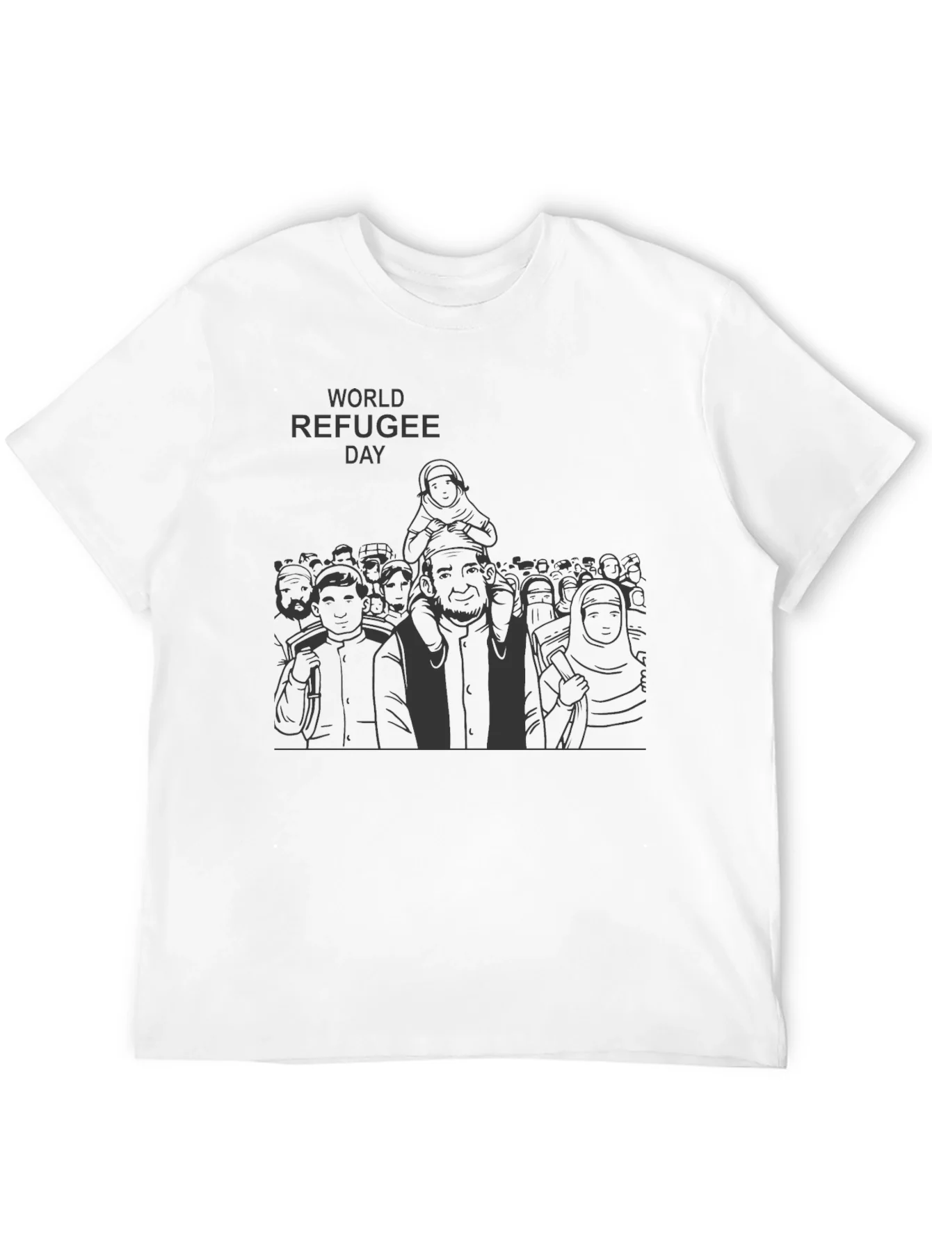 Rebbecca World Refugee Day T-Shirt - Black