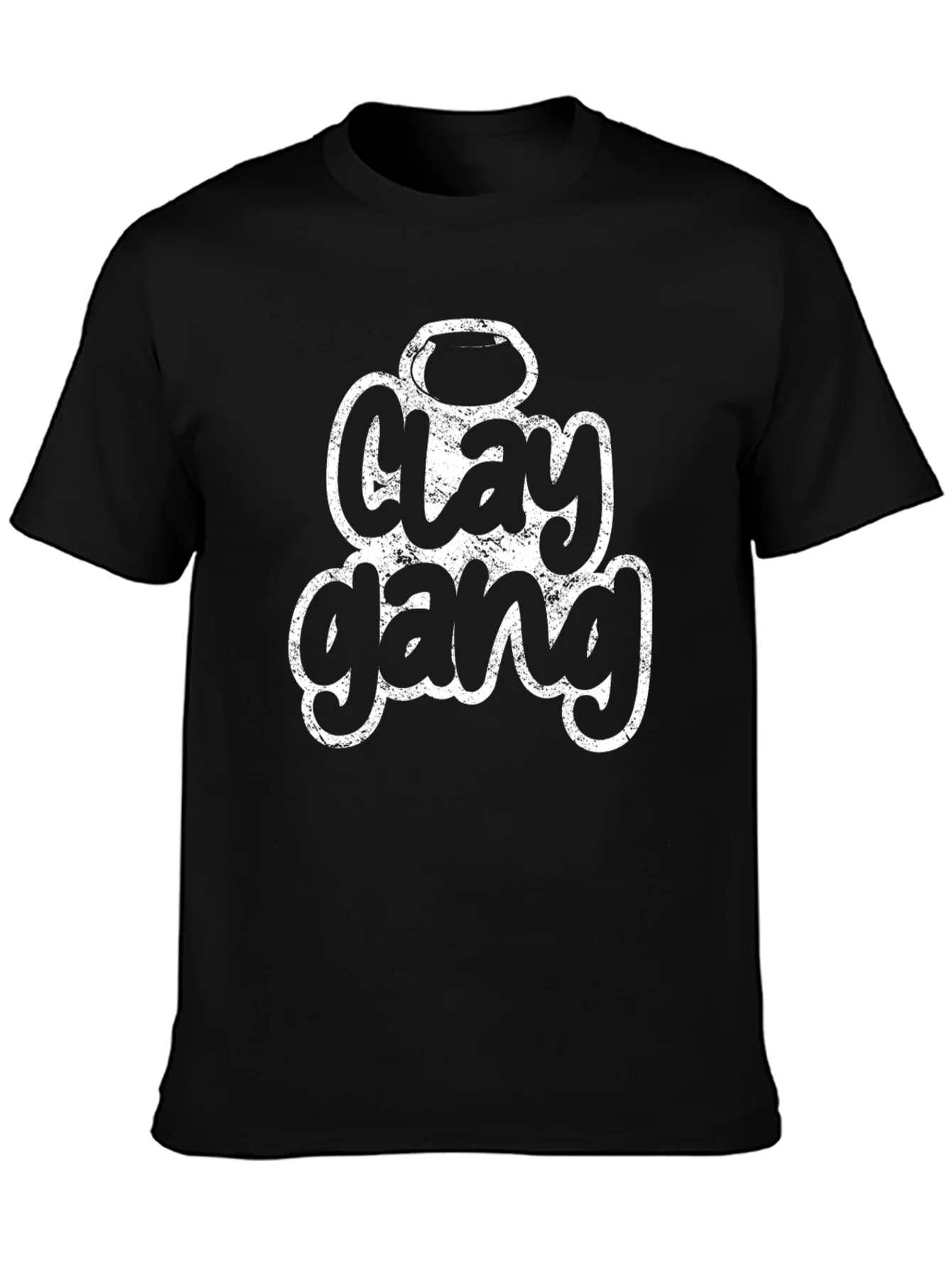 Camiseta Negra Clay Gang para Amantes de la Cer¨¢mica