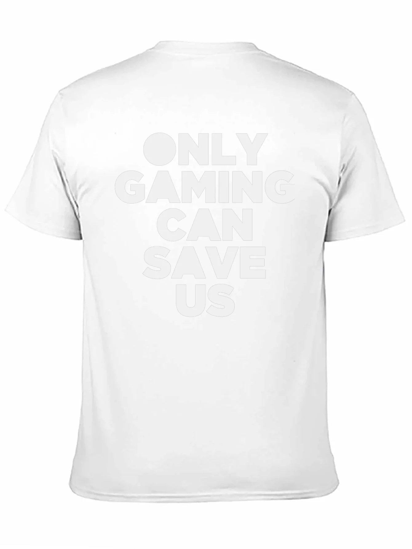 Rebbecca Only Gaming Can Save Us Black T-Shirt