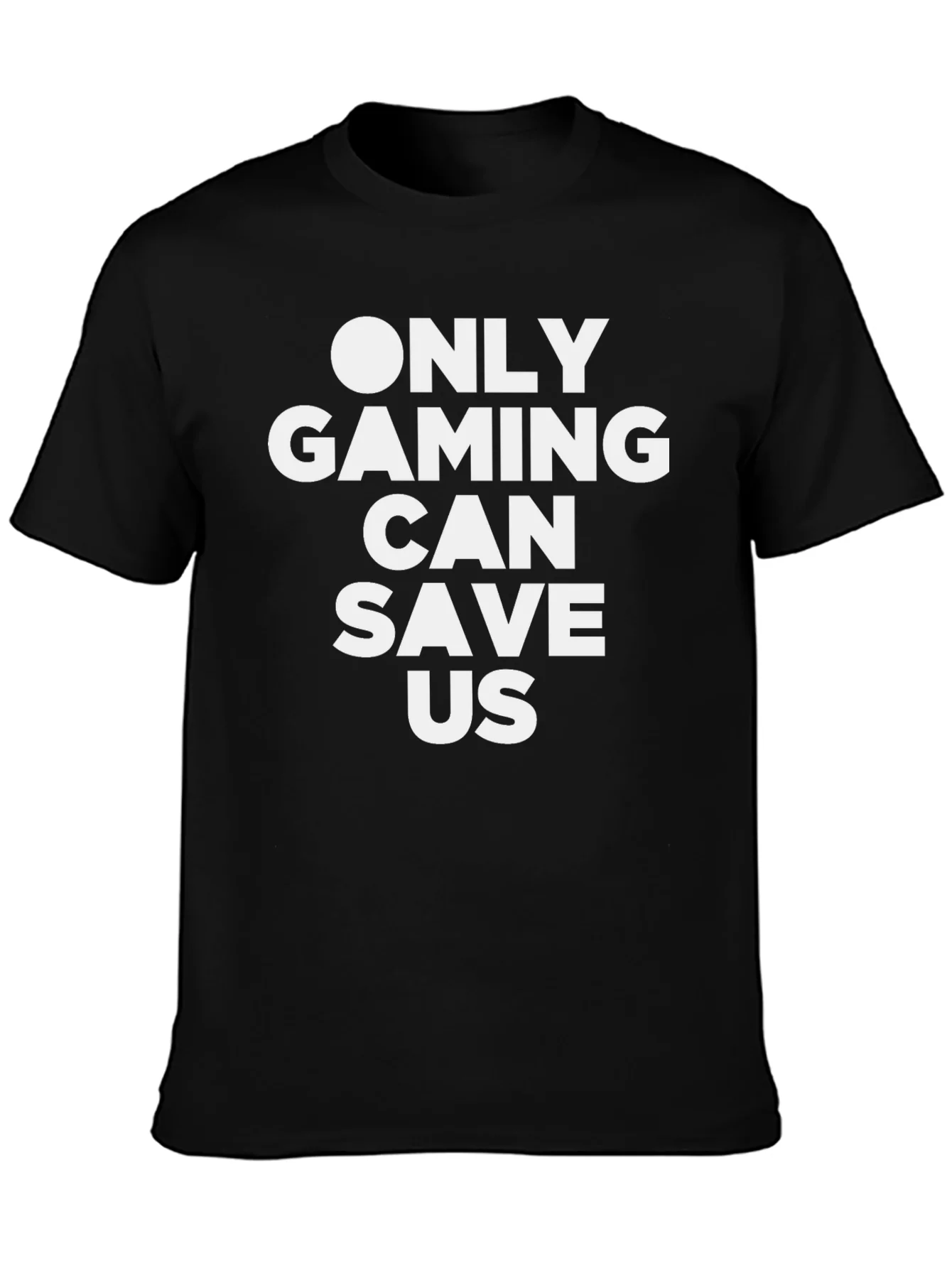 Rebbecca Only Gaming Can Save Us Black T-Shirt