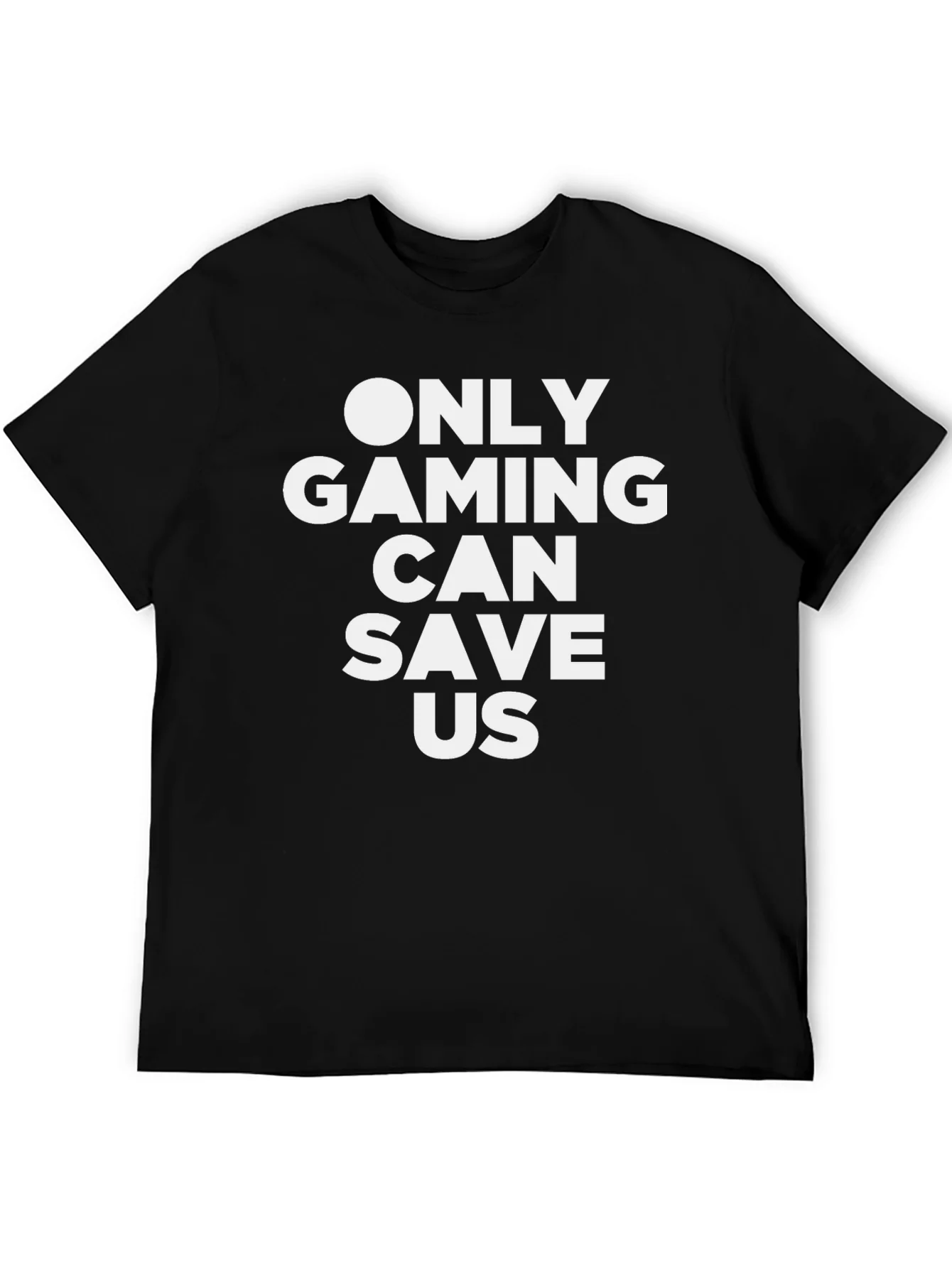 Rebbecca Only Gaming Can Save Us Black T-Shirt