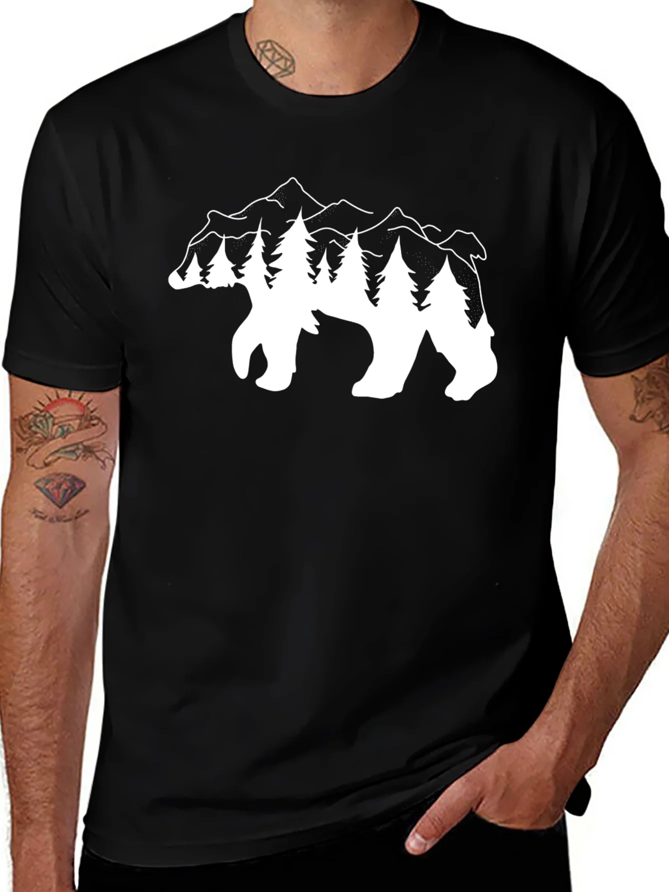 Rebbecca Bear Mountain Graphic Tee - Nature Inspired Design