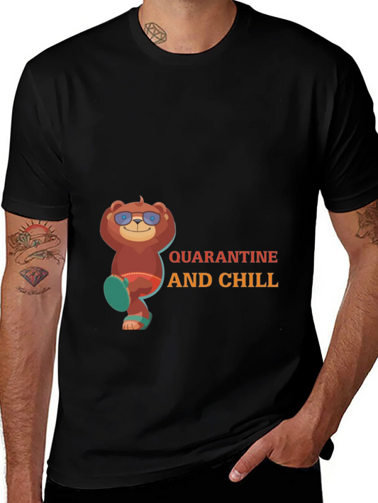 Rebbecca Quarantine and Chill Bear T-Shirt