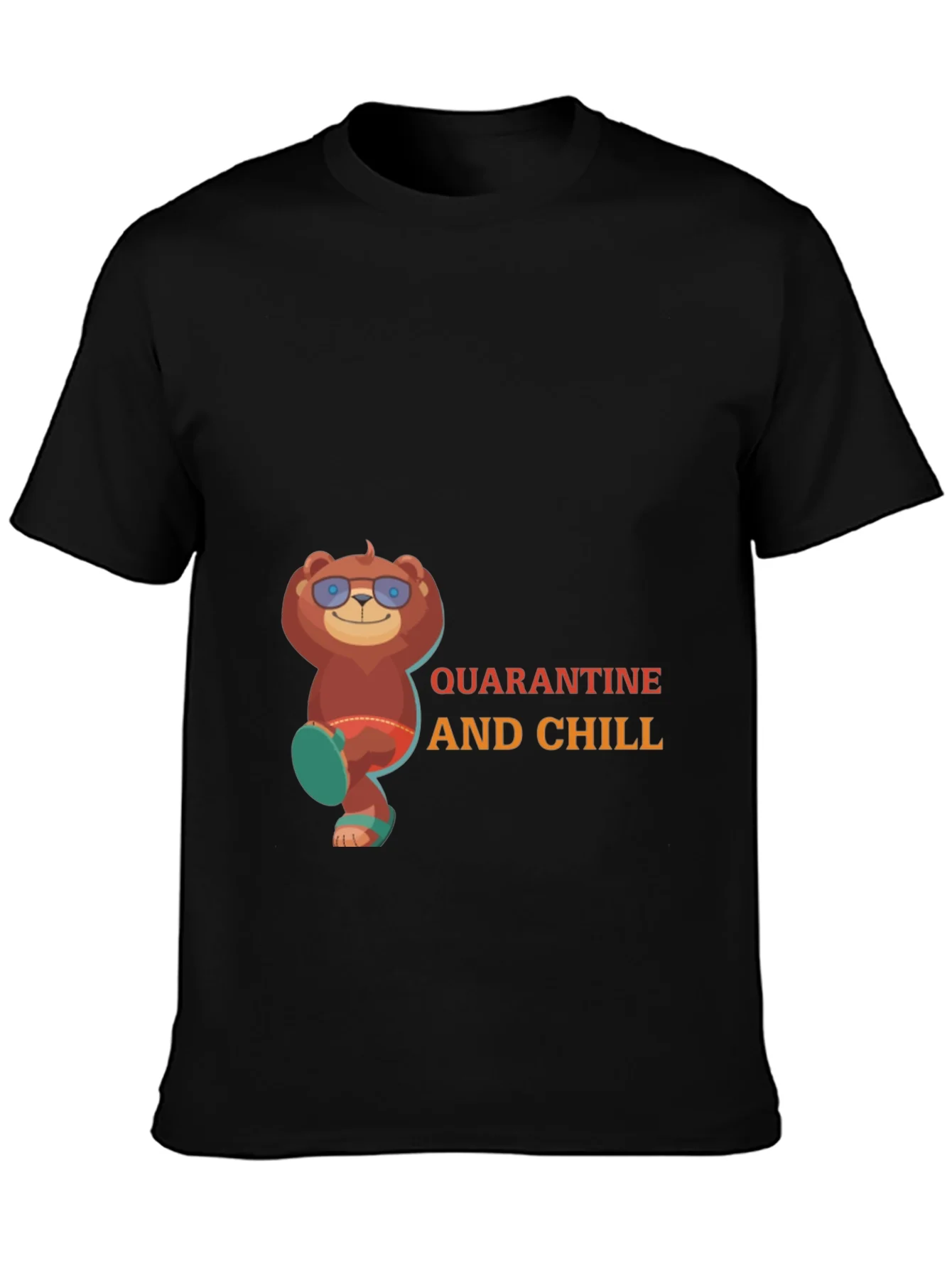 Rebbecca Quarantine and Chill Bear T-Shirt