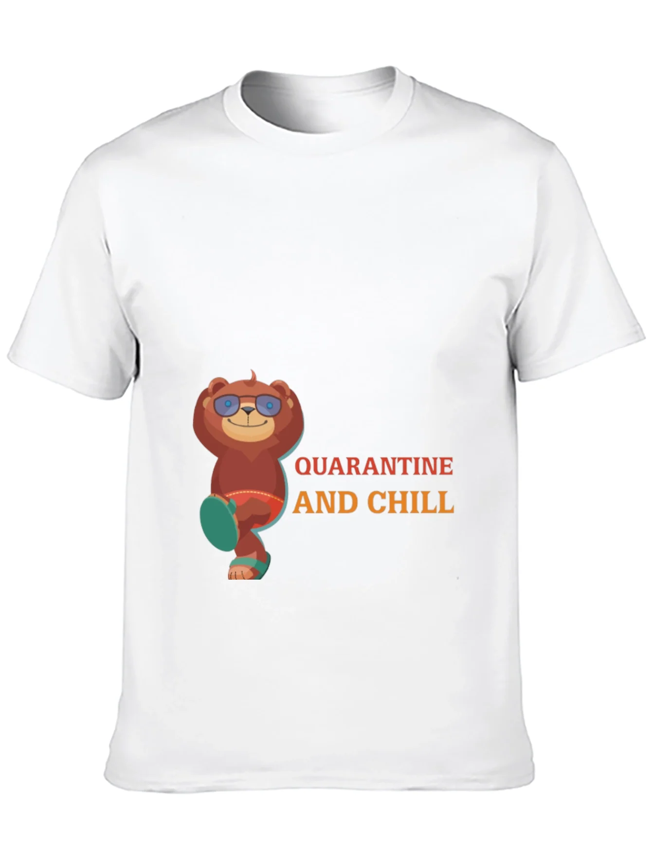 Rebbecca Quarantine and Chill Bear T-Shirt