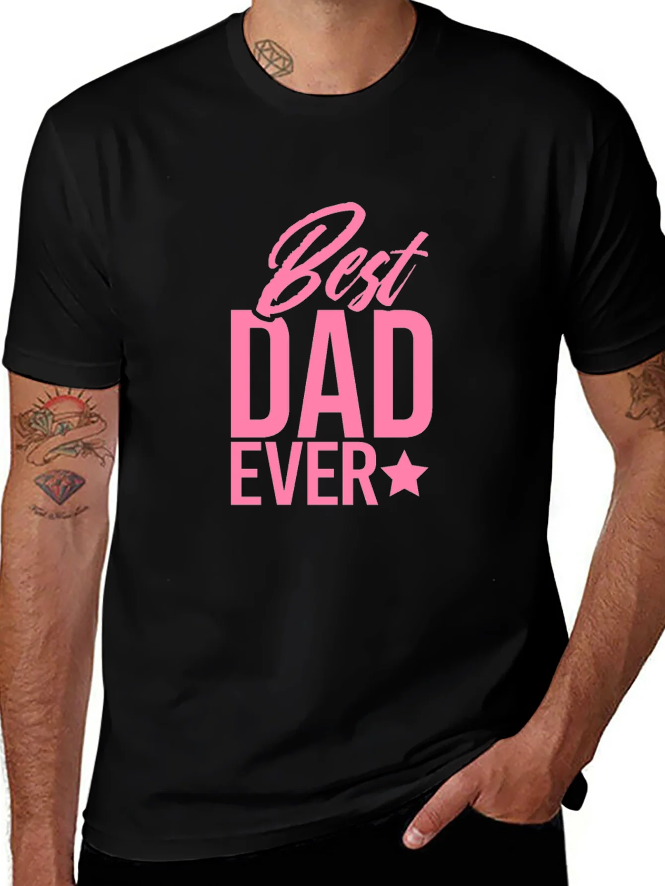 Rebbecca Best Dad Ever T-Shirt - Black