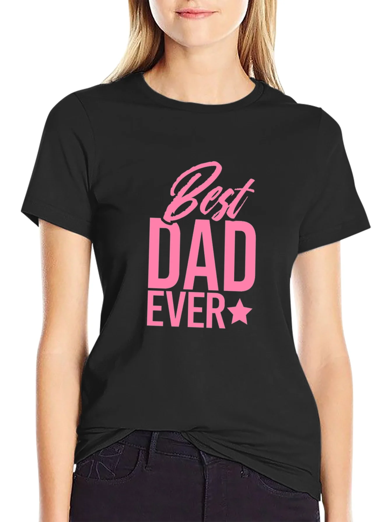 Rebbecca Best Dad Ever T-Shirt - Black