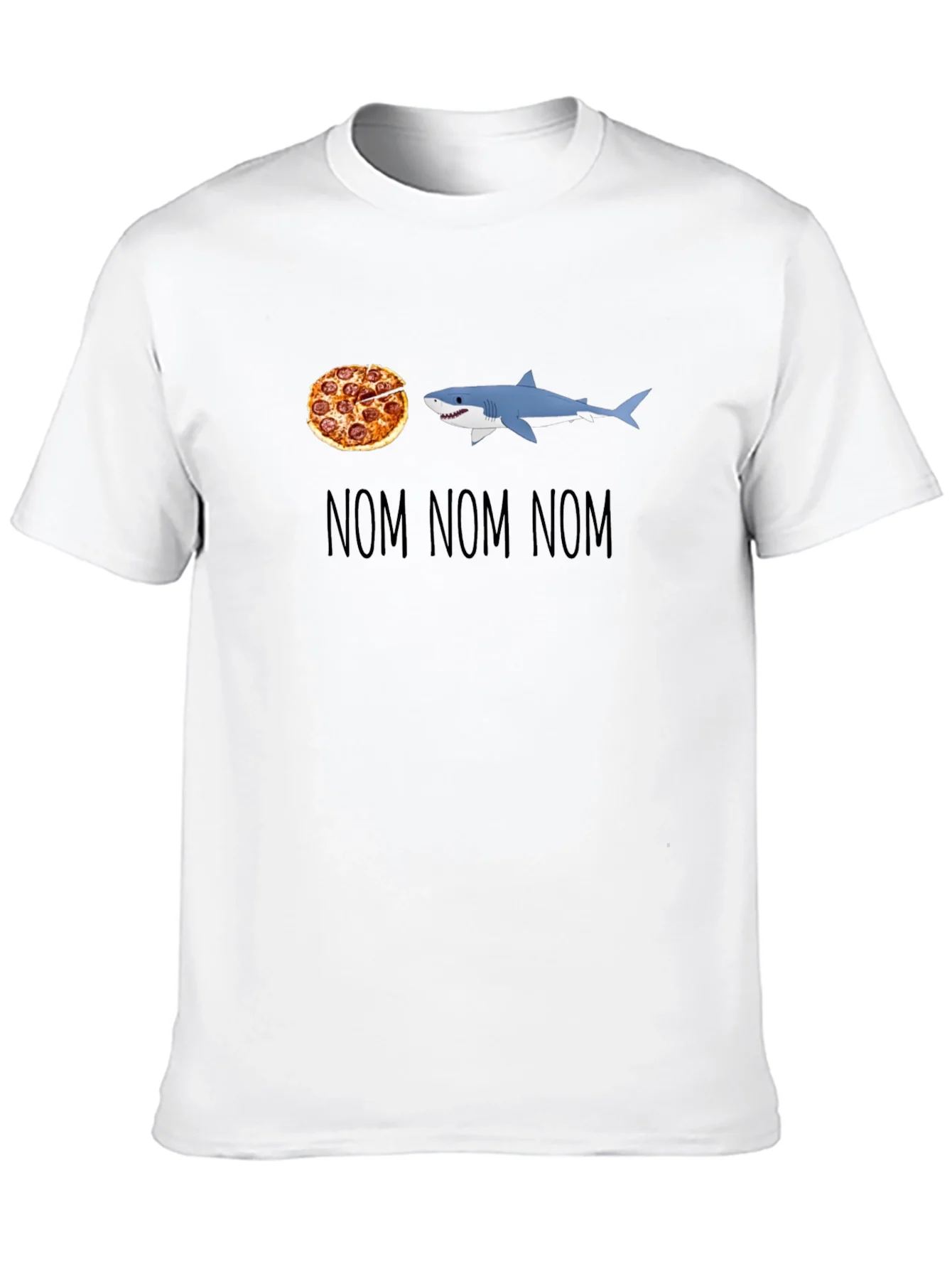 Rebbecca Pizza Shark T-Shirt - Nom Nom Nom Design