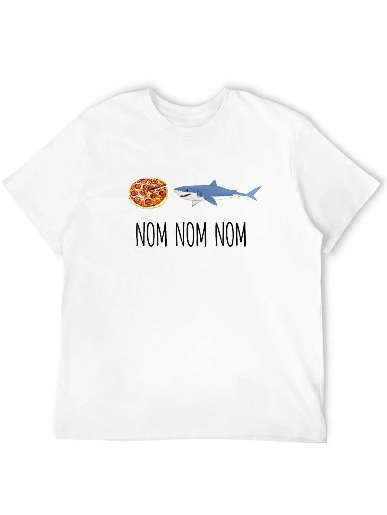 Rebbecca Pizza Shark T-Shirt - Nom Nom Nom Design