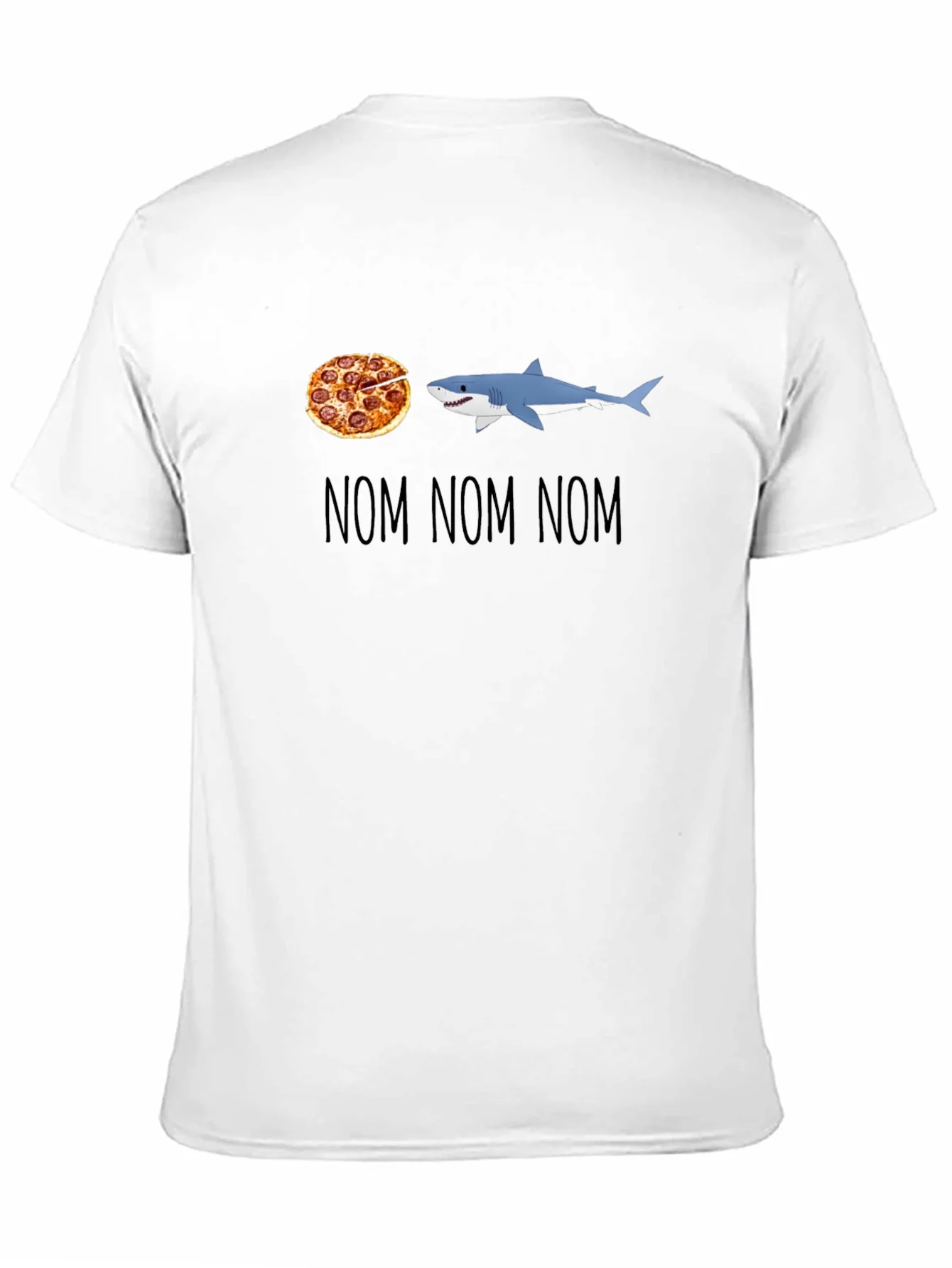 Rebbecca Pizza Shark T-Shirt - Nom Nom Nom Design
