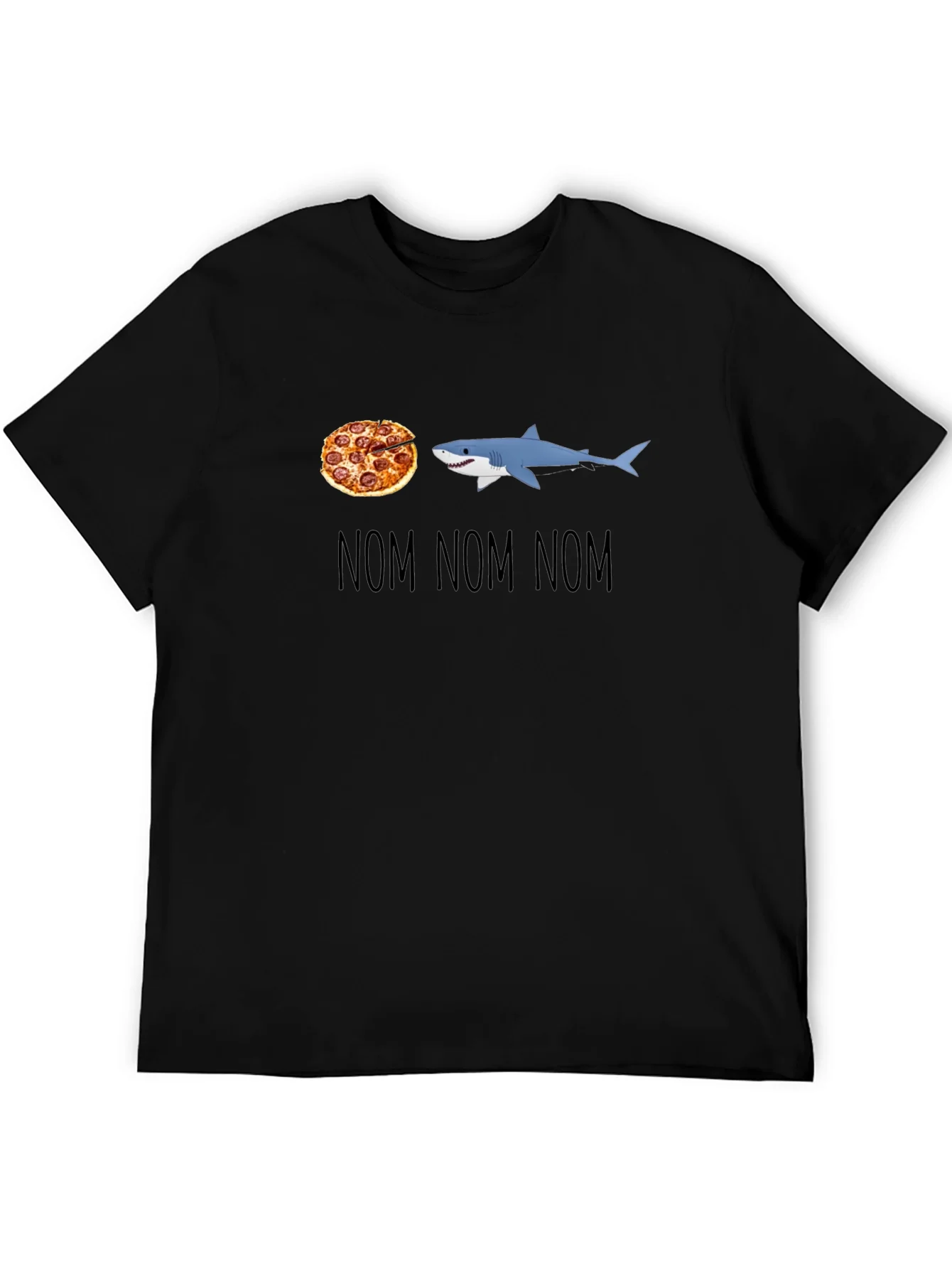 Rebbecca Pizza Shark T-Shirt - Nom Nom Nom Design