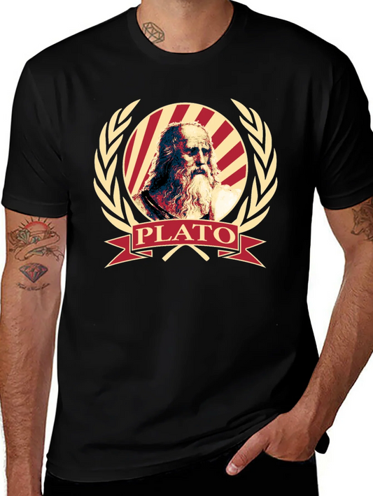 Camiseta Hombre Dise?o Plato Fil¨®sofo Cl¨¢sico
