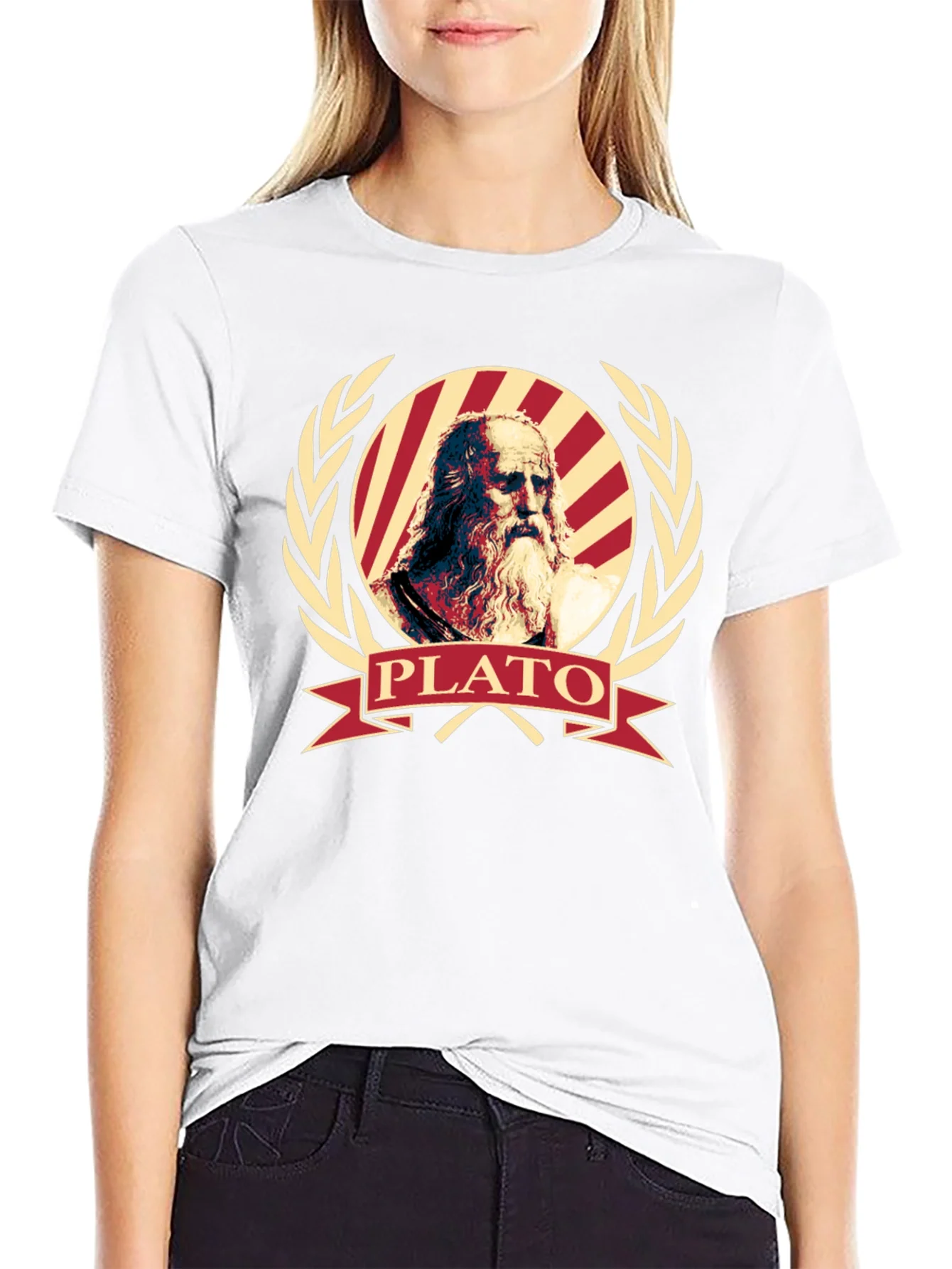 Camiseta Hombre Dise?o Plato Fil¨®sofo Cl¨¢sico
