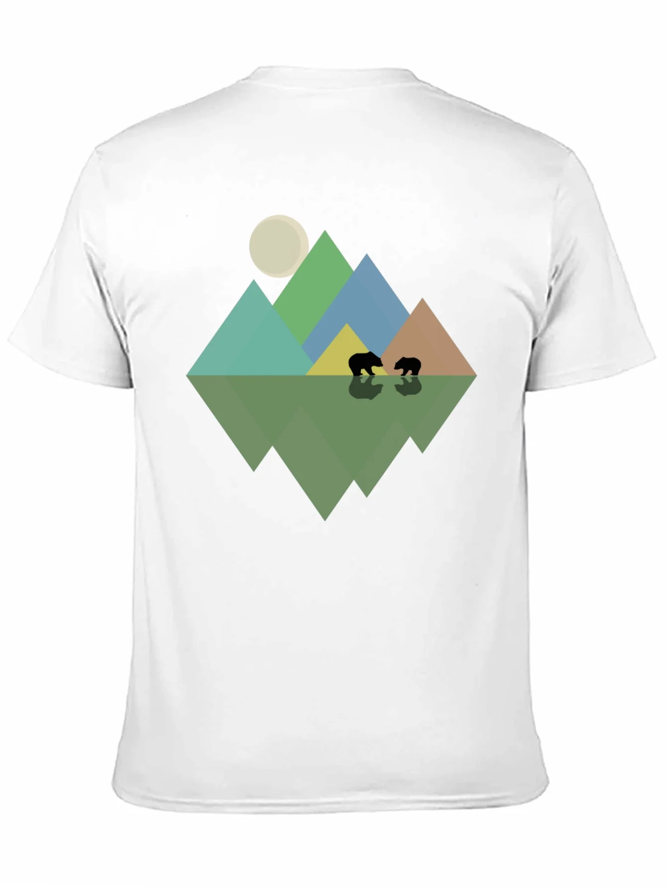 Camiseta Hombre Dise?o Monta?as y Osos