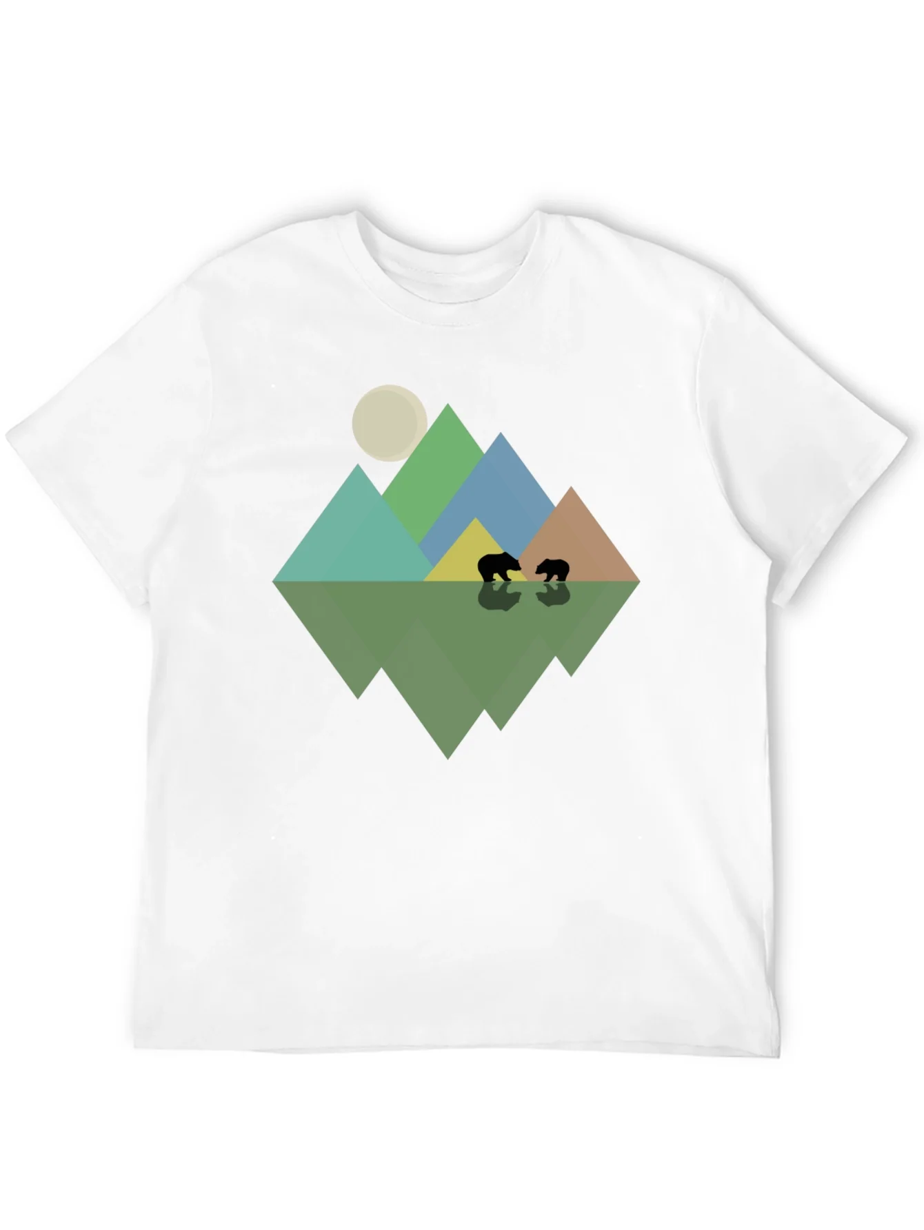 Camiseta Hombre Dise?o Monta?as y Osos