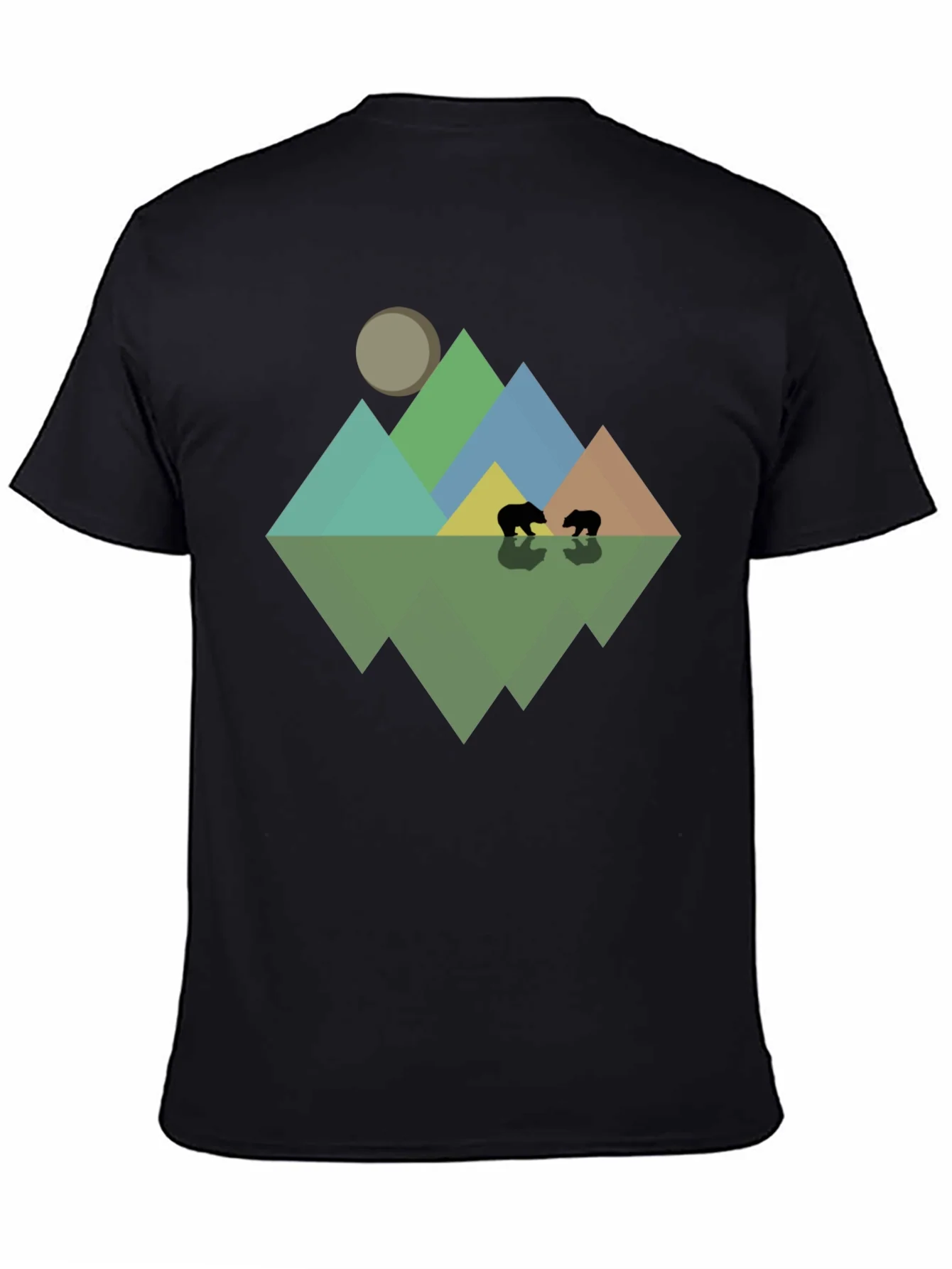 Camiseta Hombre Dise?o Monta?as y Osos