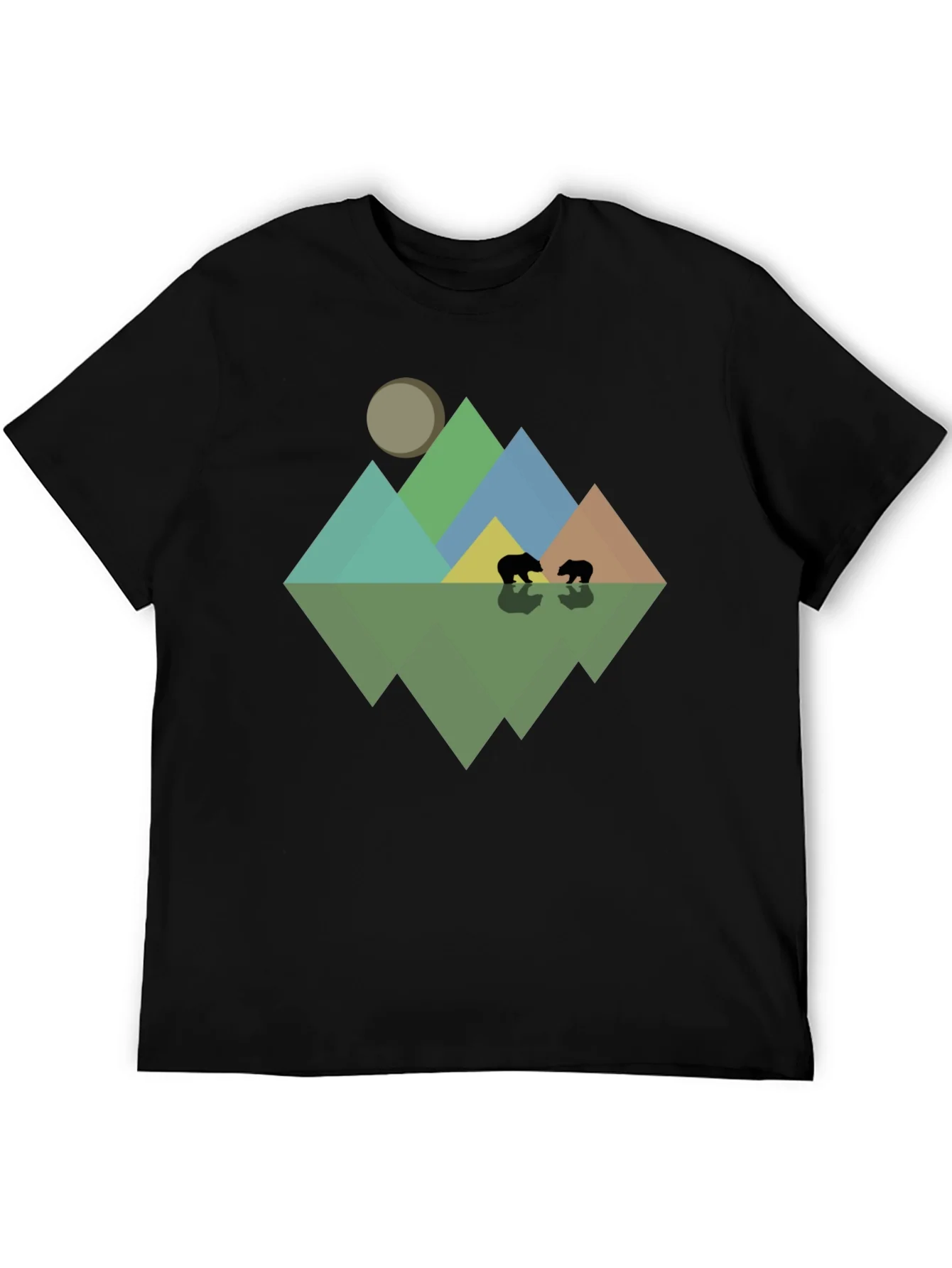 Camiseta Hombre Dise?o Monta?as y Osos