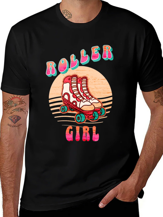 Rebbecca Retro Roller Girl T-Shirt - Vintage Skate Design