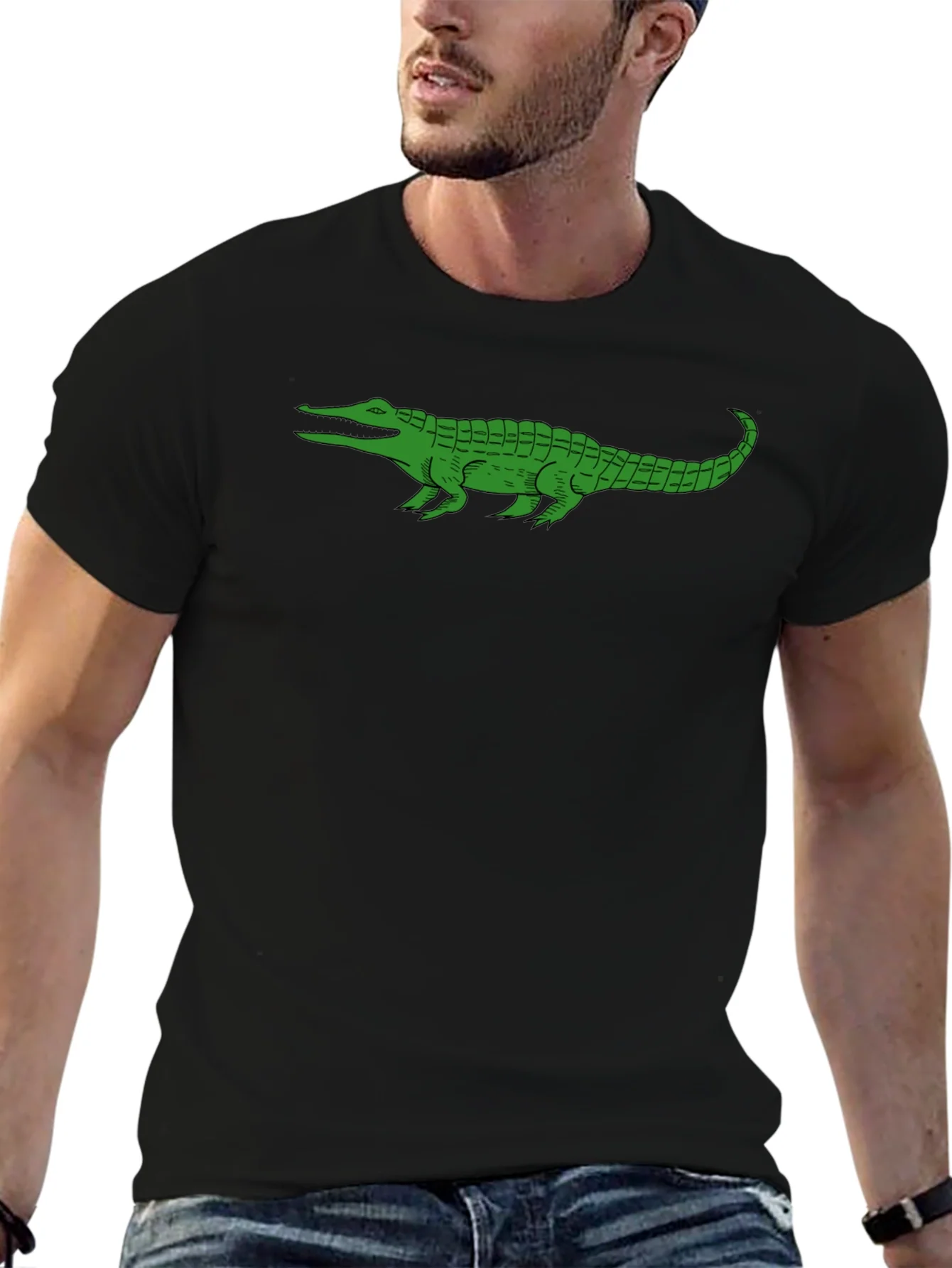 Rebbecca Green Alligator Graphic Tee - Black