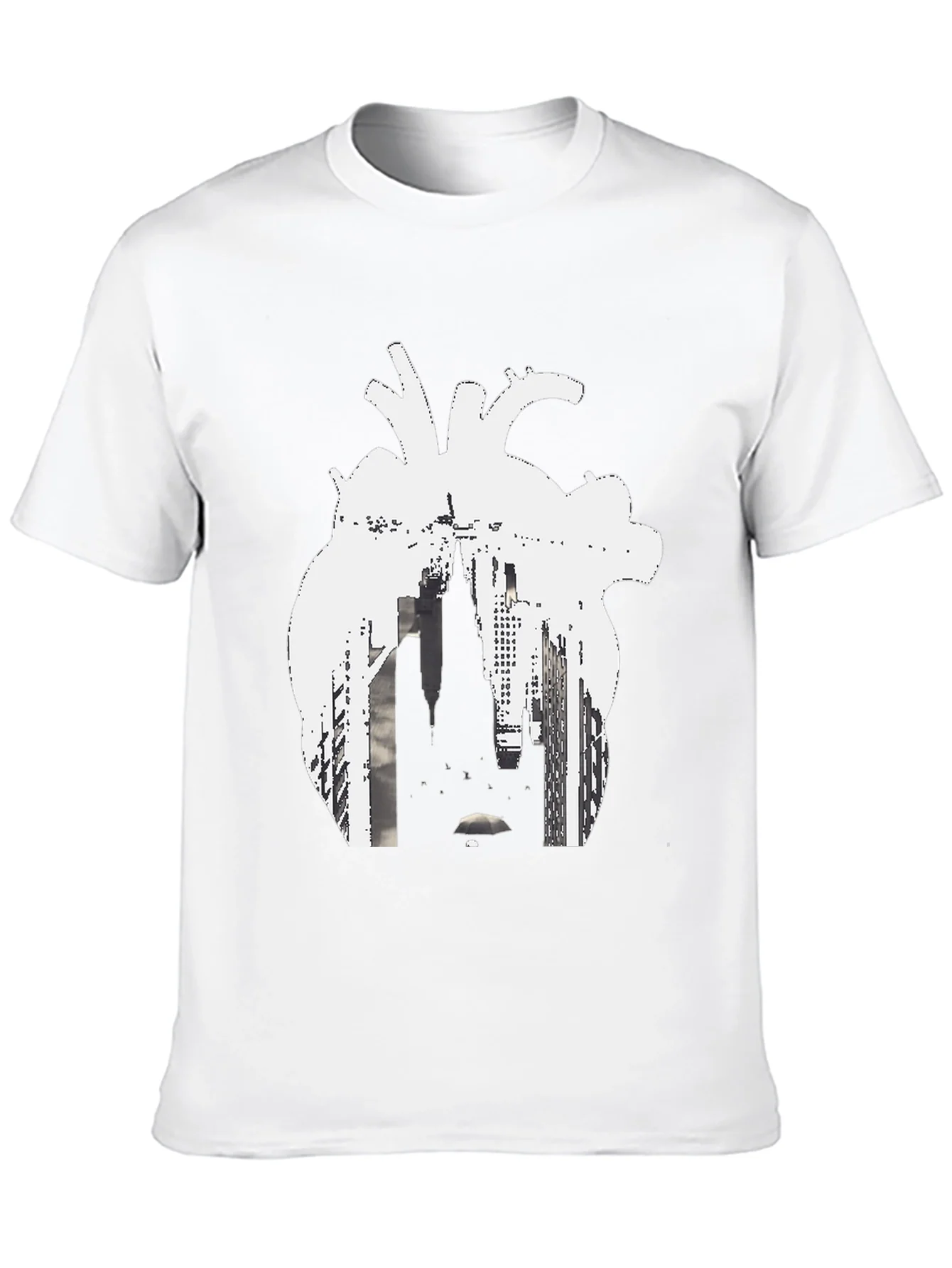 Camiseta Negra Coraz¨®n Urbano Hombre